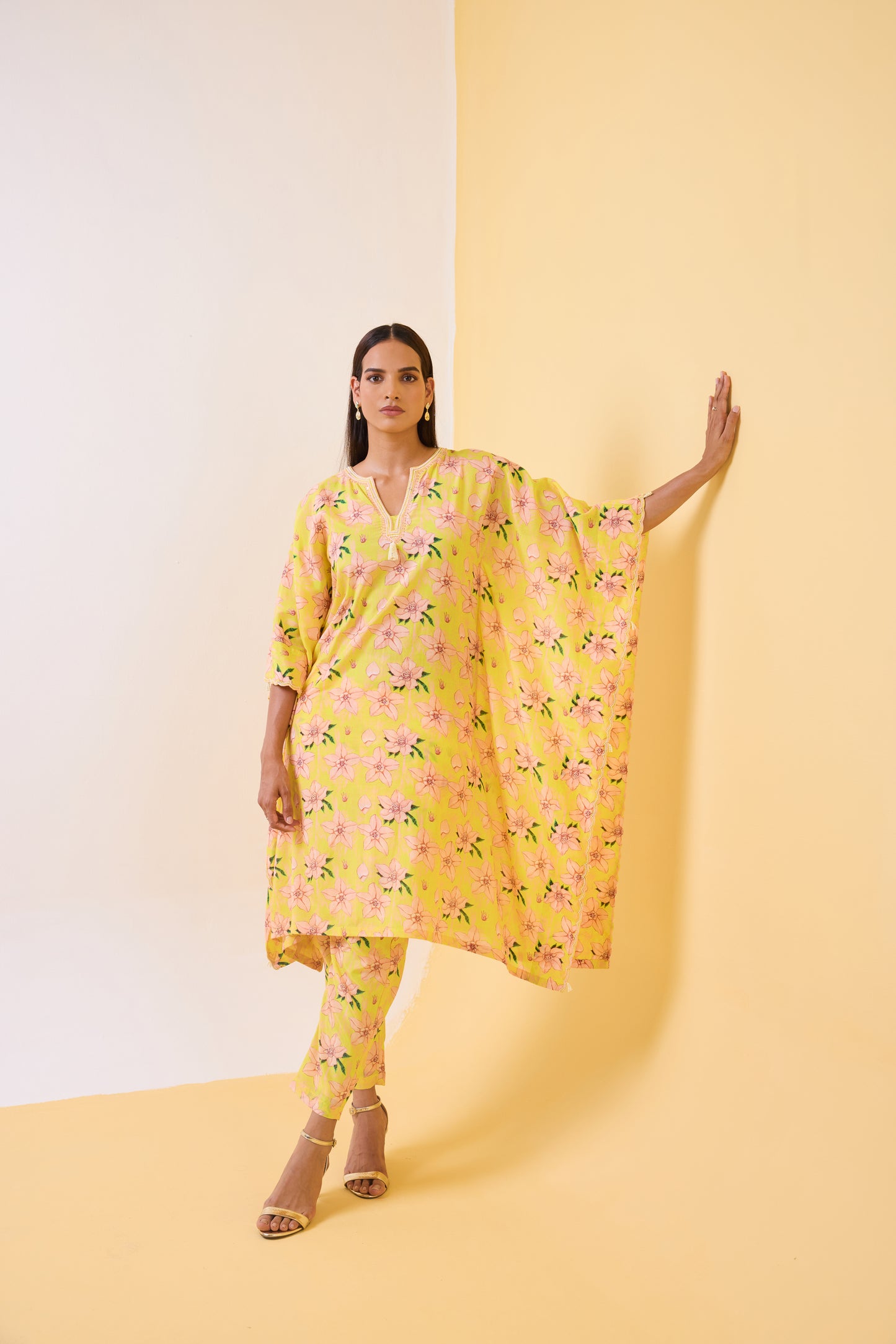 The Butter Yellow Kaftan Set