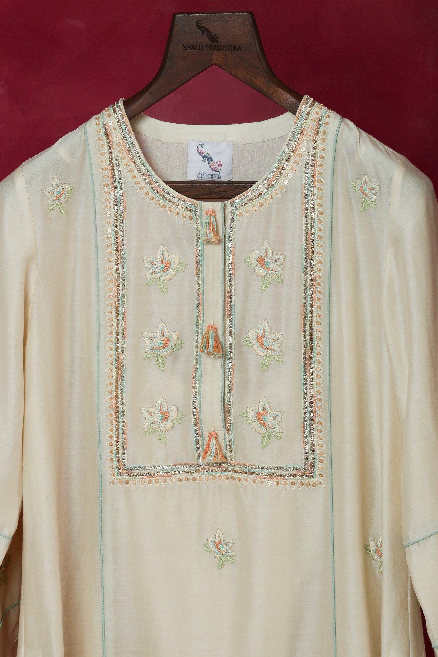 The Eternal Ivory Panneled Kurta Set