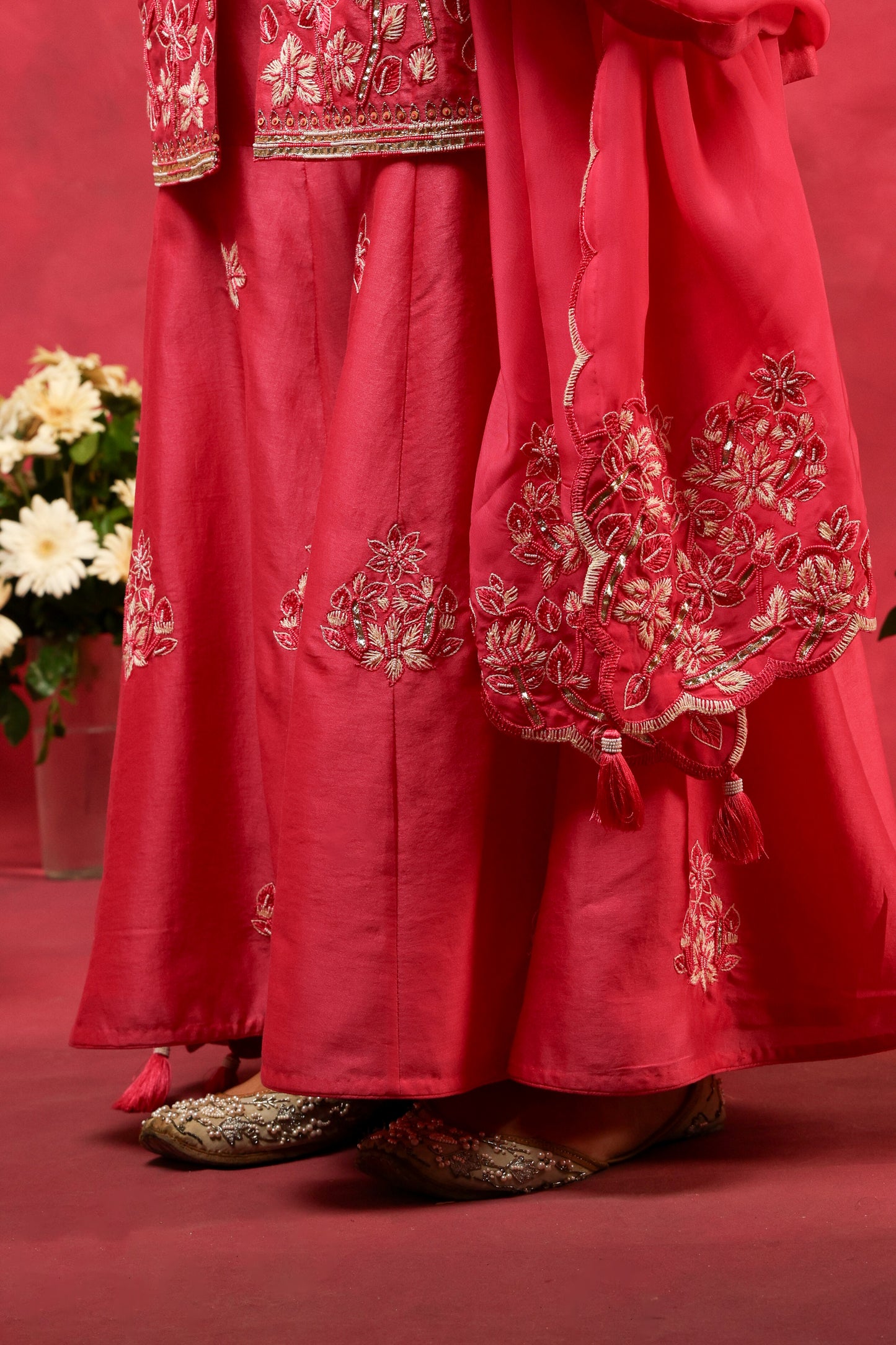 The Eternal Deep Pink Kurta & Sharara Set