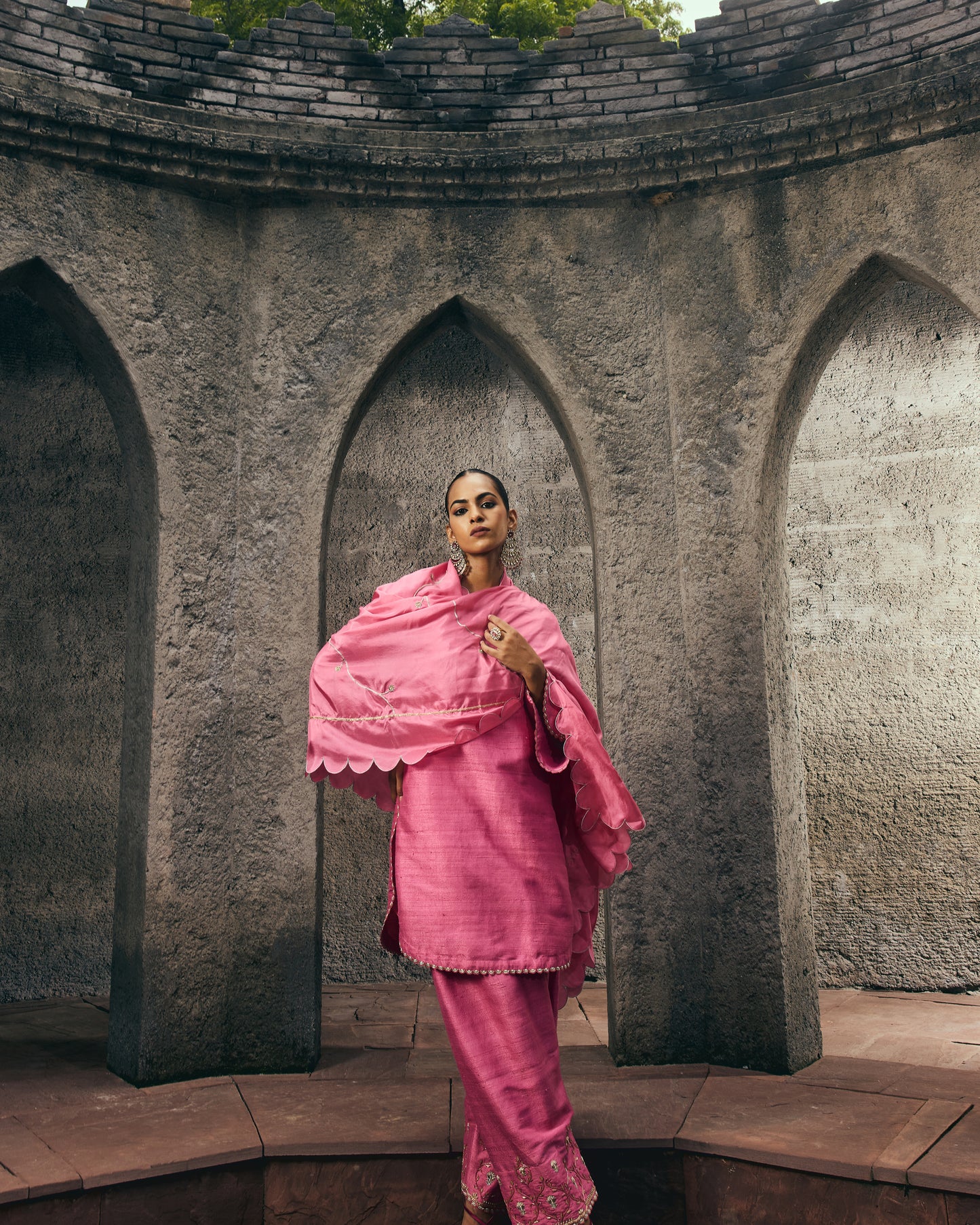 The Eternal Rose-Pink Kurta & Salwar Set