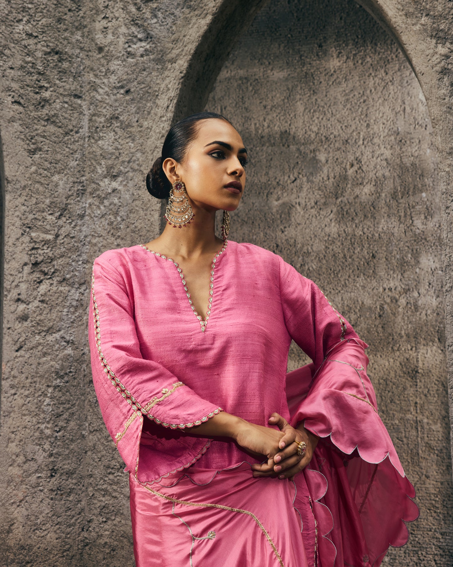 The Eternal Rose-Pink Kurta & Salwar Set