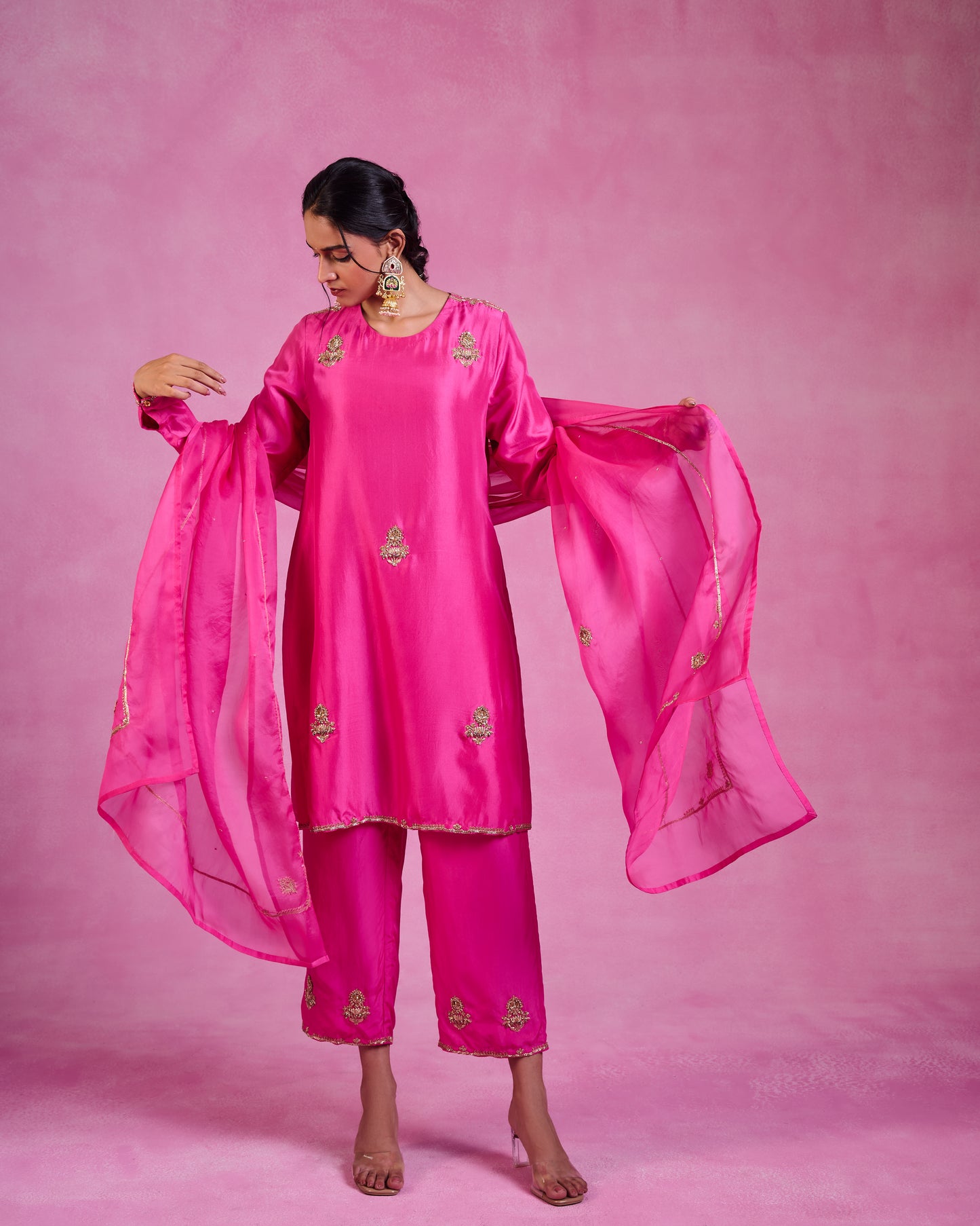 The Eternal Fuchsia Pink Kurta Set