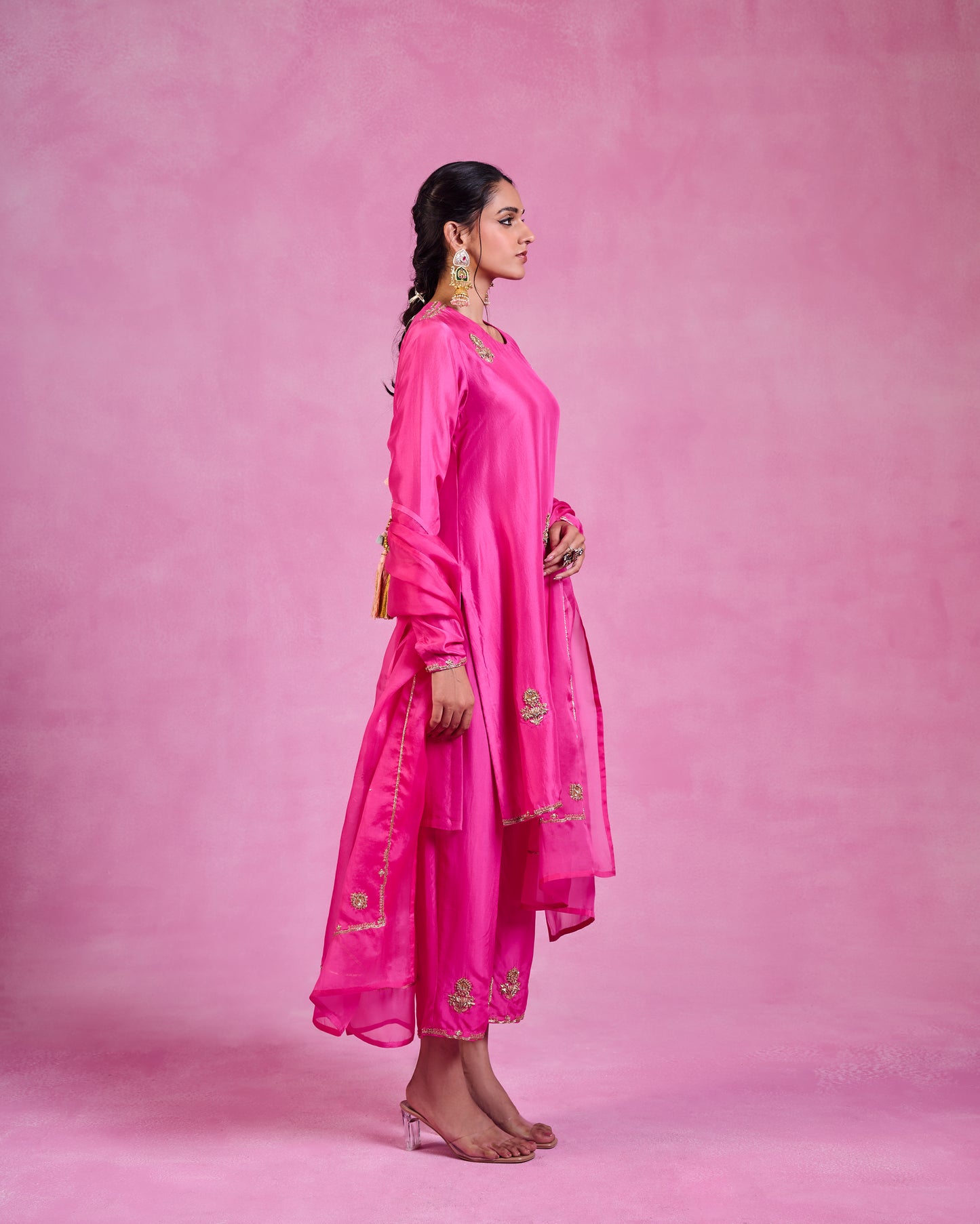 The Eternal Fuchsia Pink Kurta Set