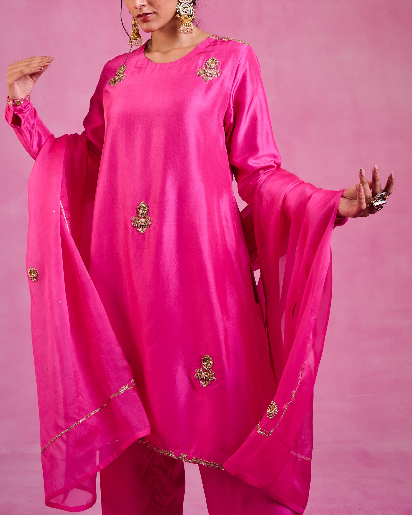 The Eternal Fuchsia Pink Kurta Set