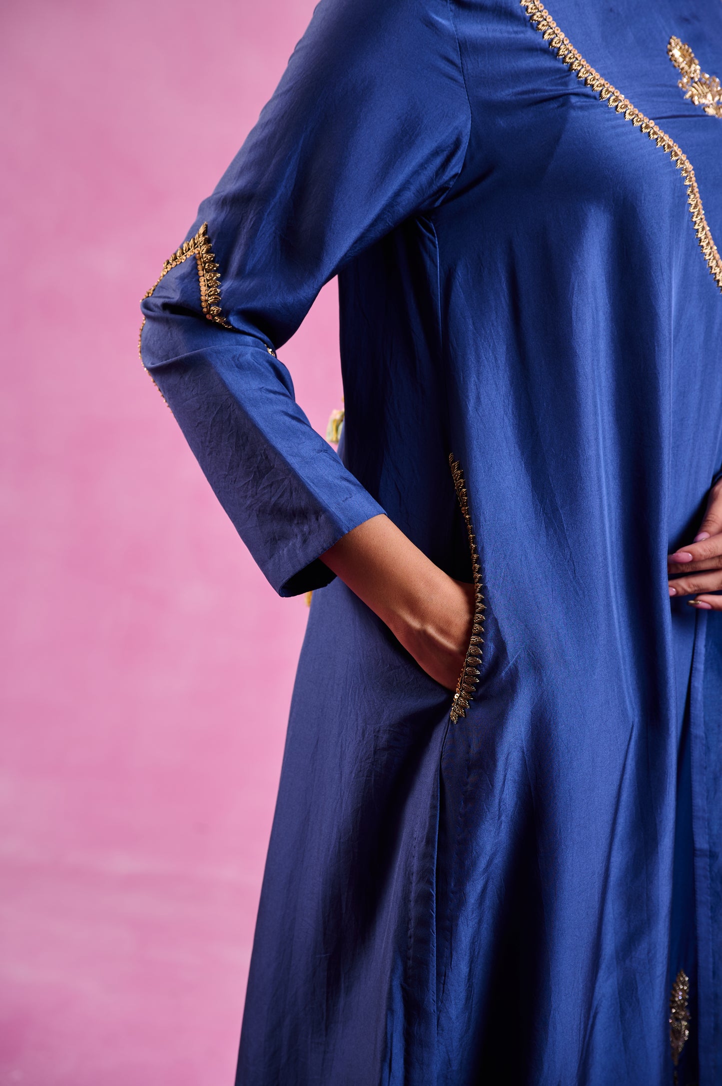 The Eternal Navy Blue Kurta set
