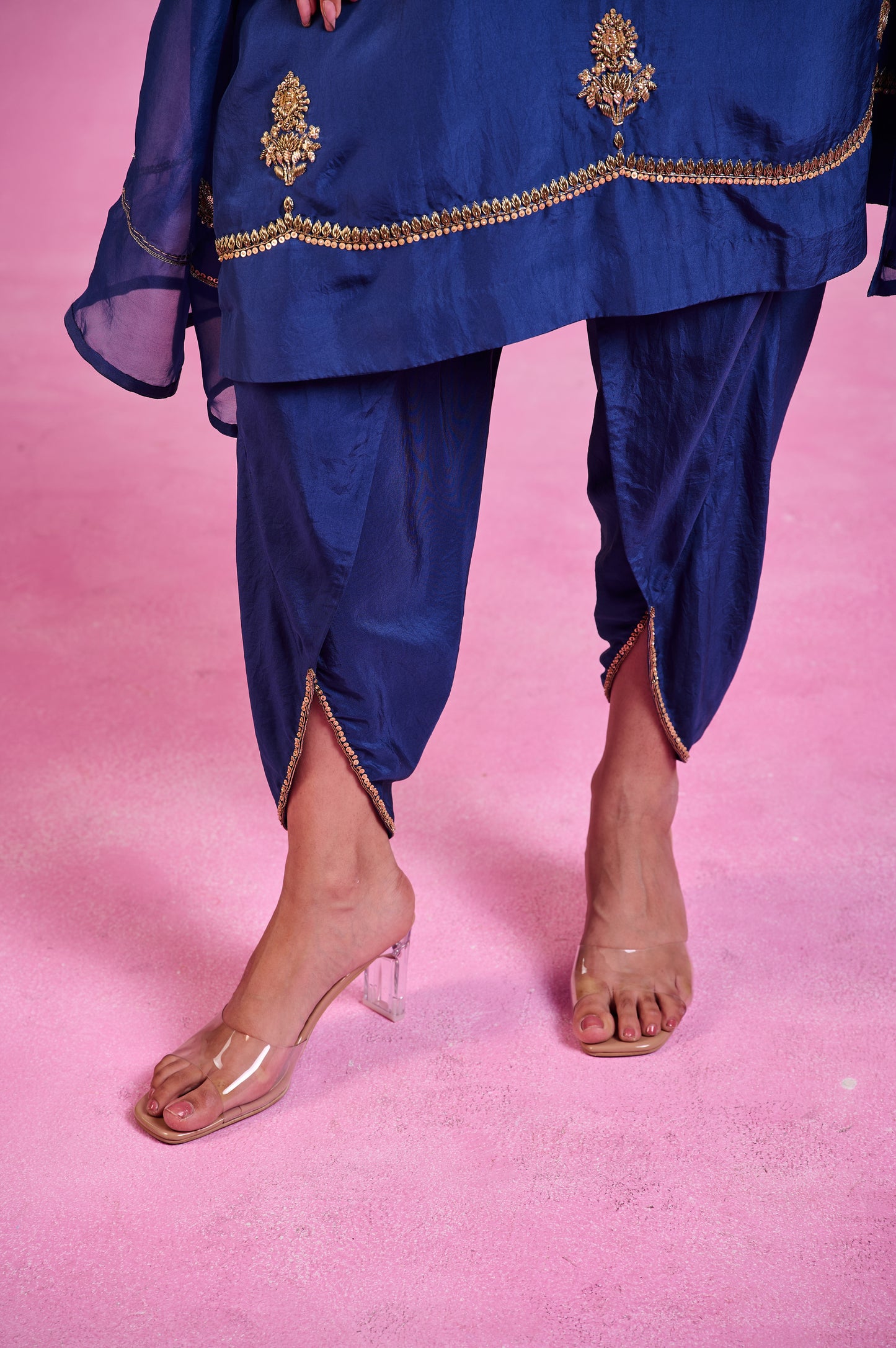 The Eternal Navy Blue Kurta set