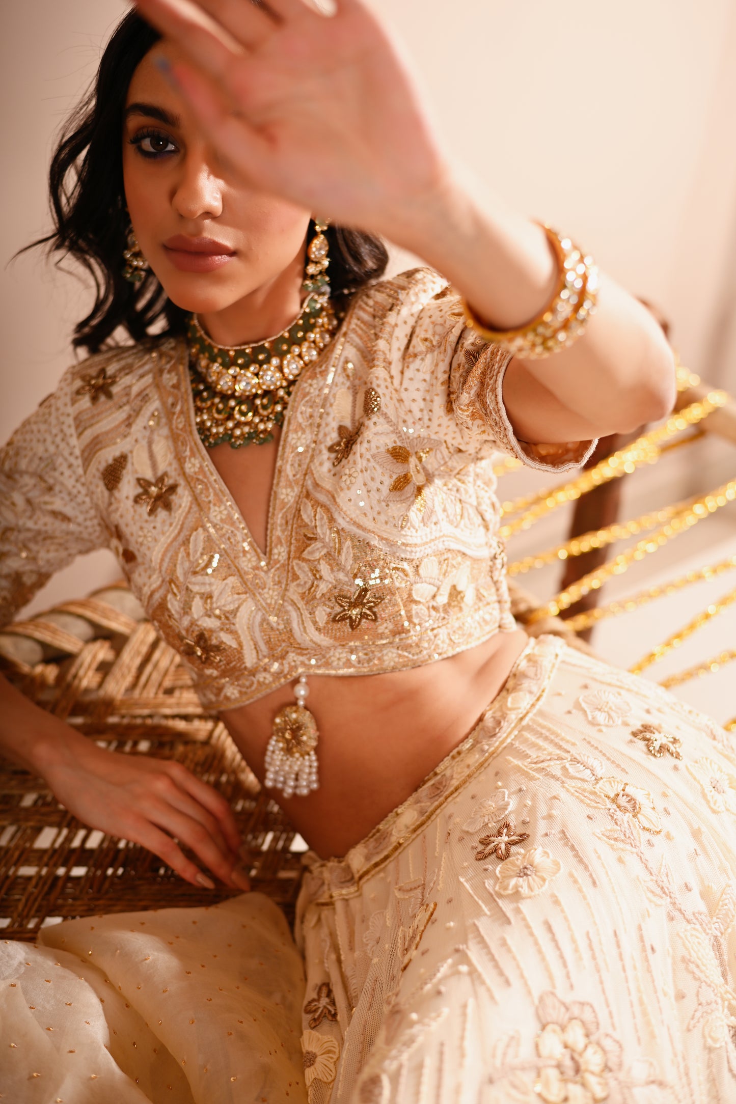 The Ivory Bloom Lehenga Set