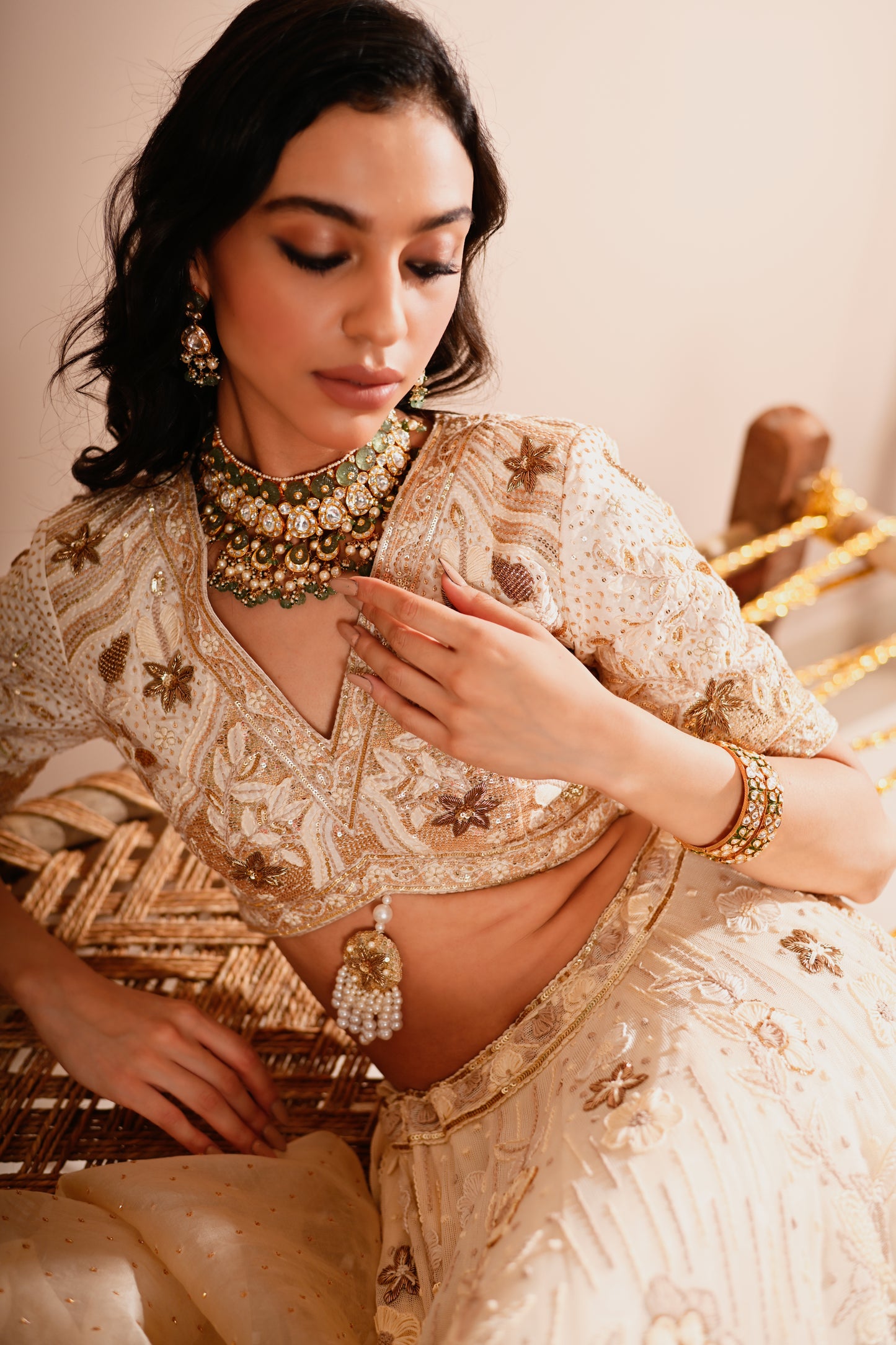 The Ivory Bloom Lehenga Set