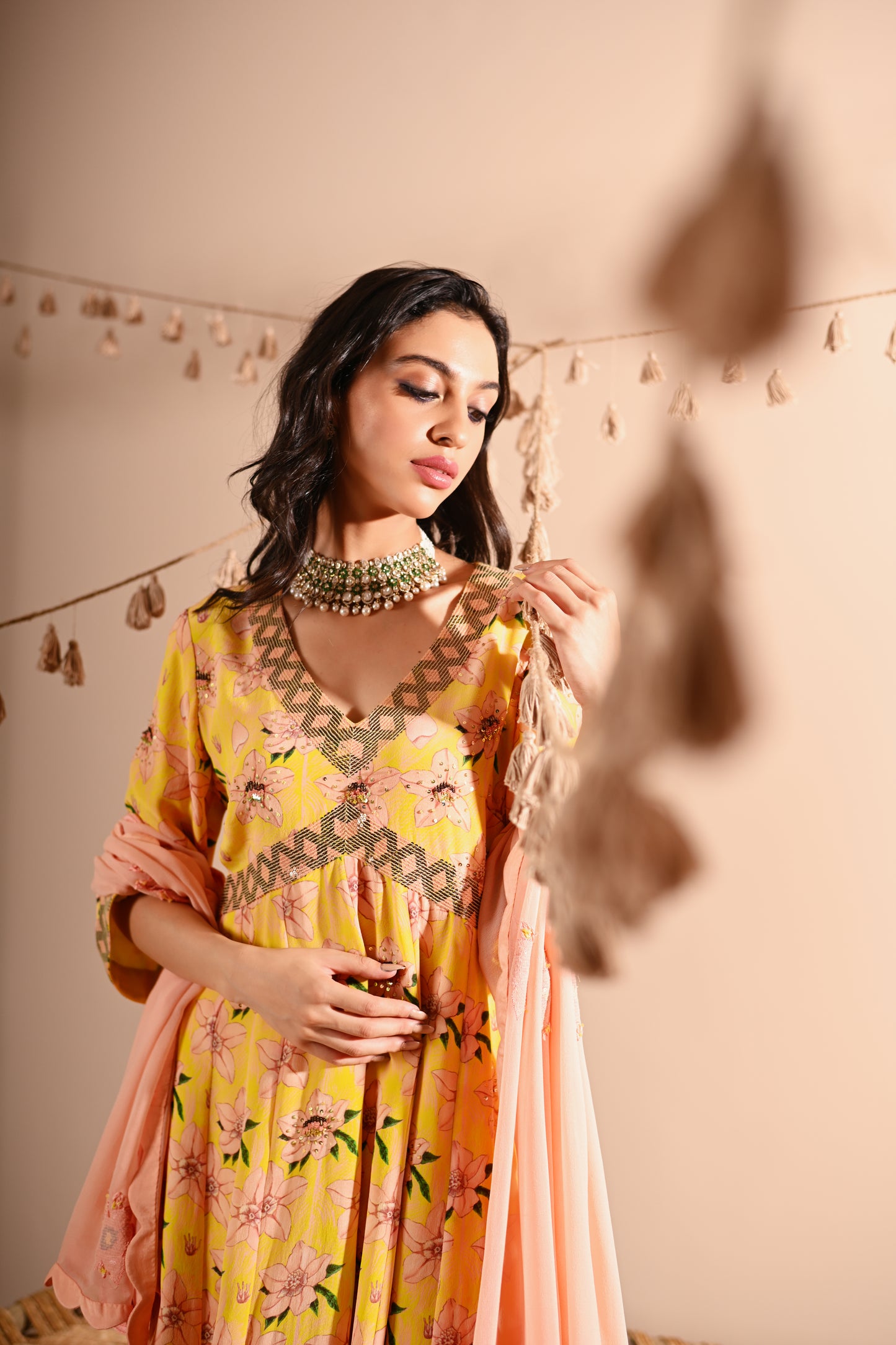 The Rose-Bud Sharara Set