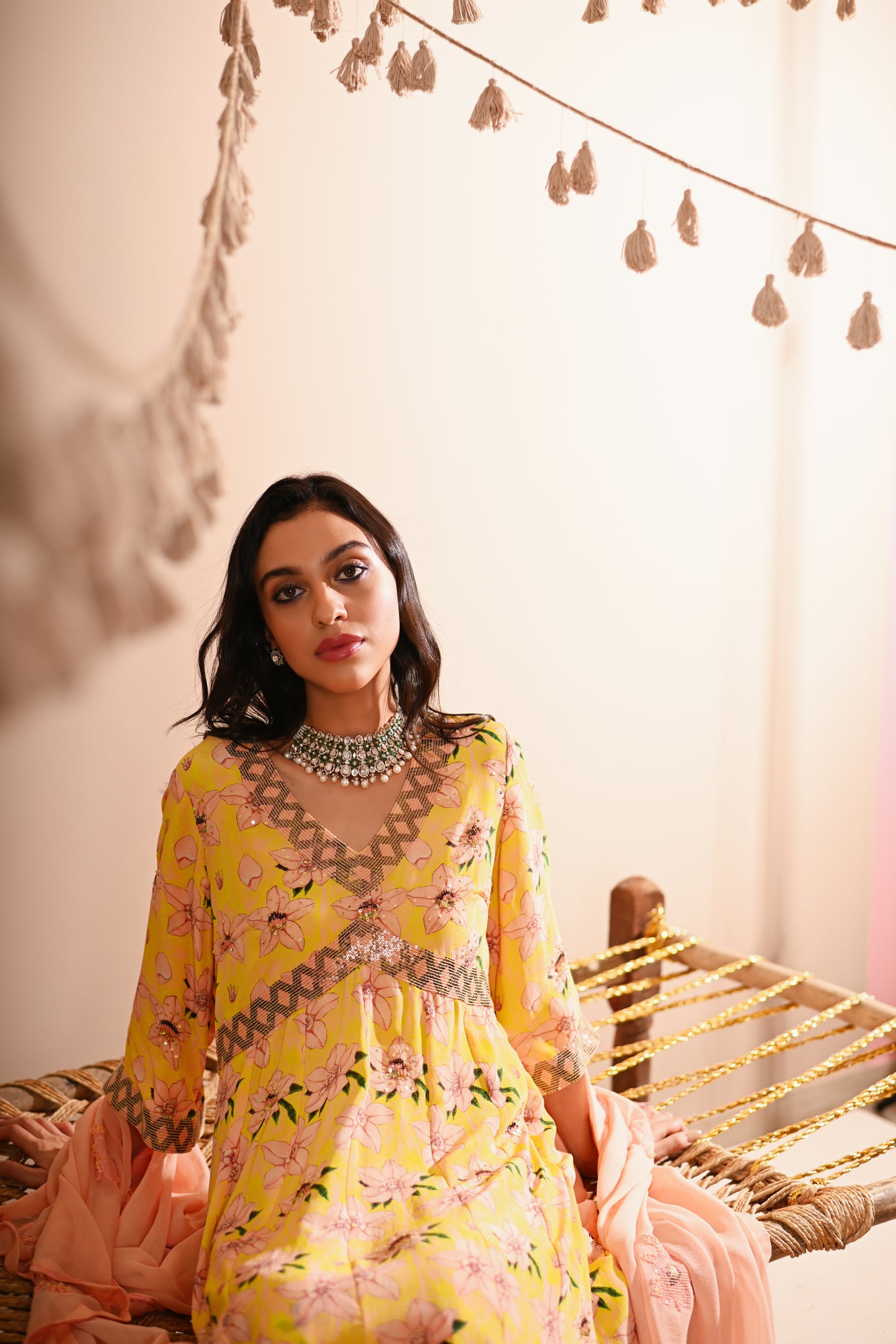 The Rose-Bud Sharara Set