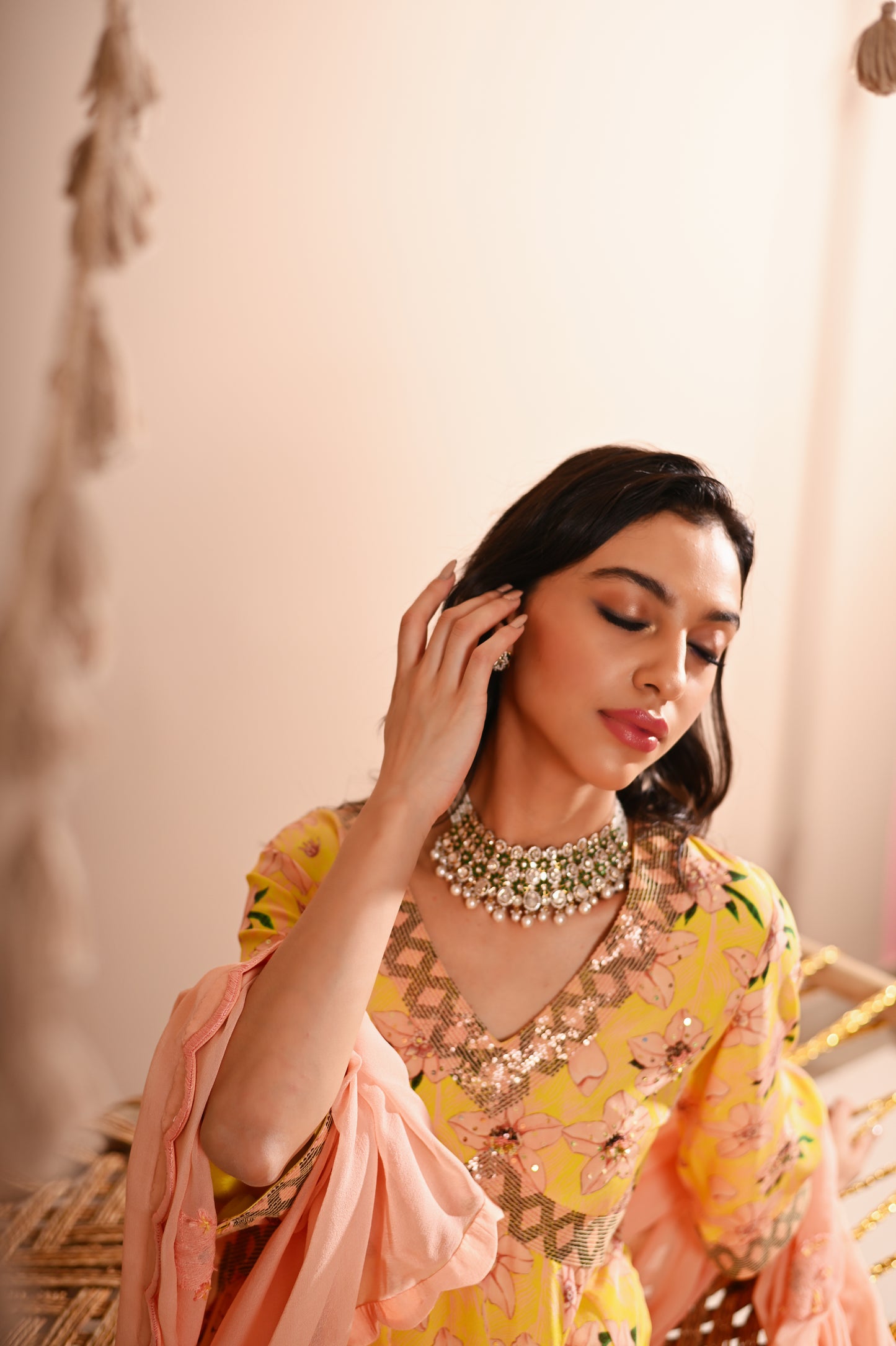 The Rose-Bud Sharara Set