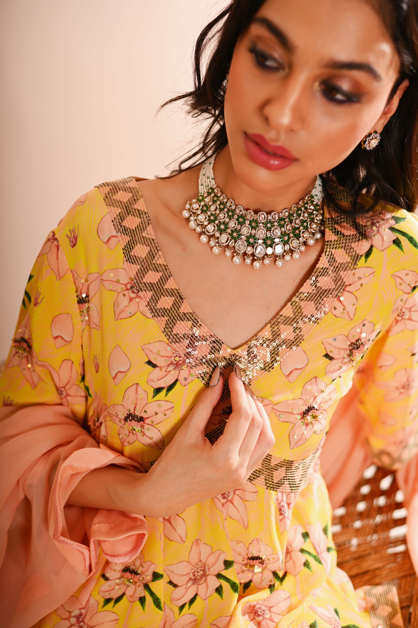 The Rose-Bud Sharara Set