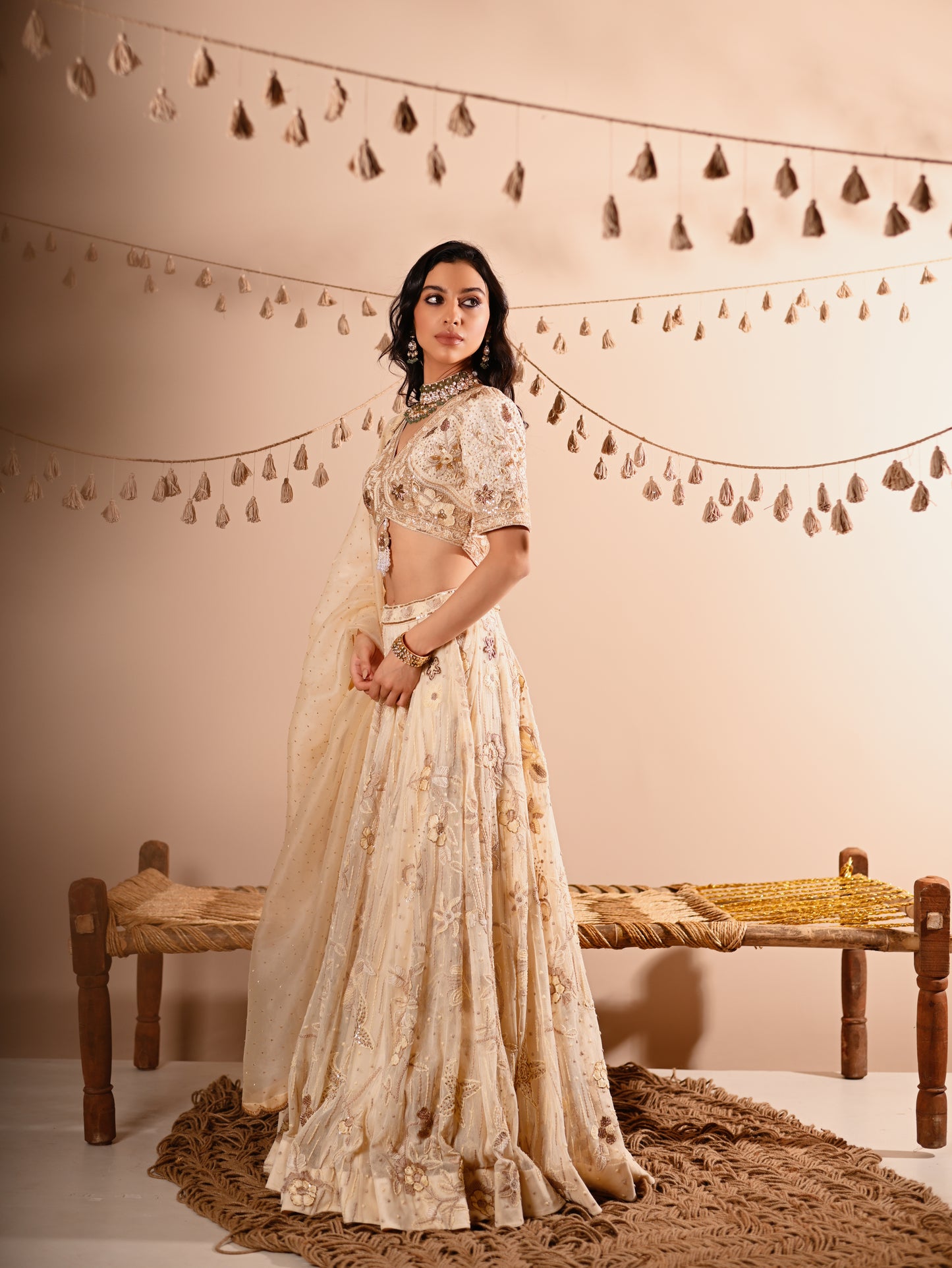 The Ivory Bloom Lehenga Set