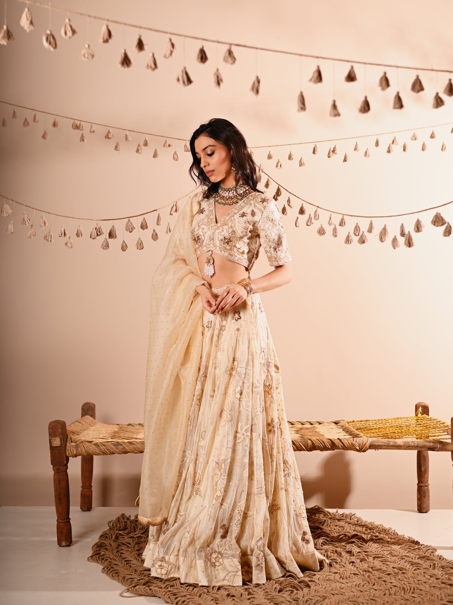 The Ivory Bloom Lehenga Set