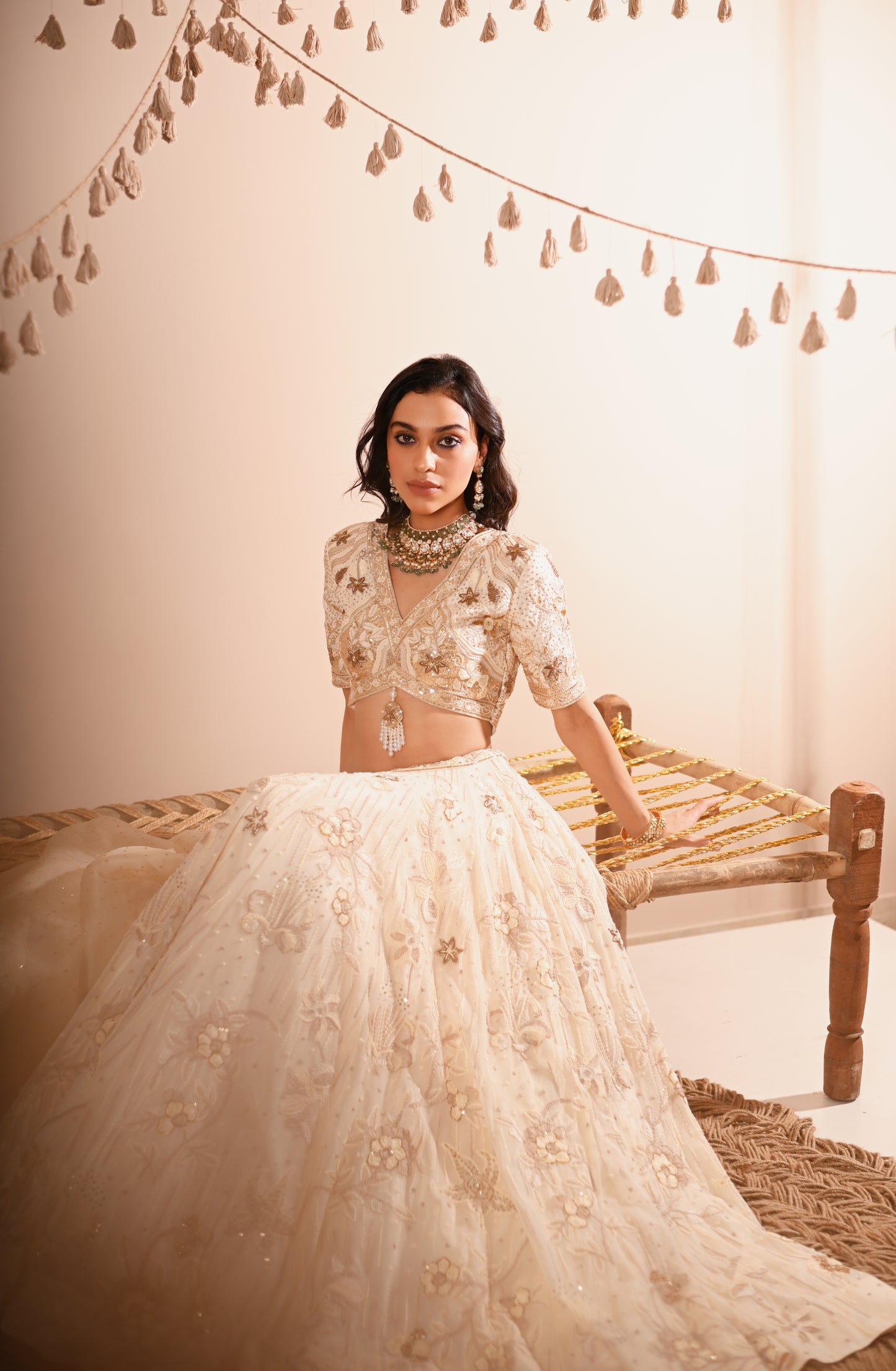 The Ivory Bloom Lehenga Set