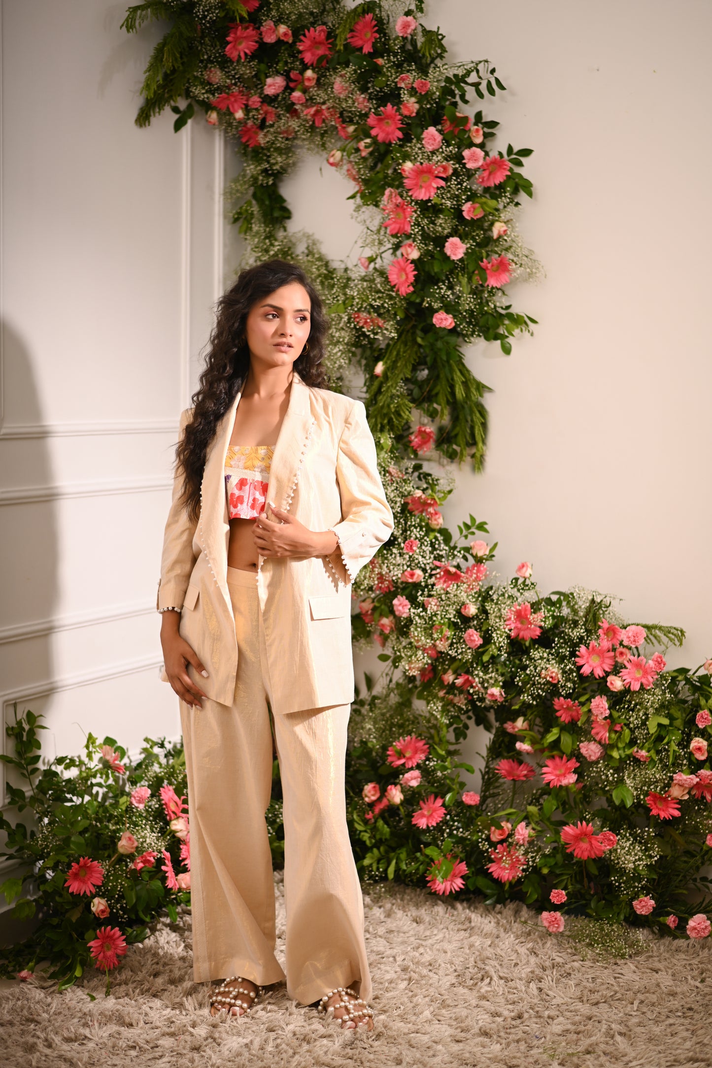 The Gold Sparkled Co-ord Set