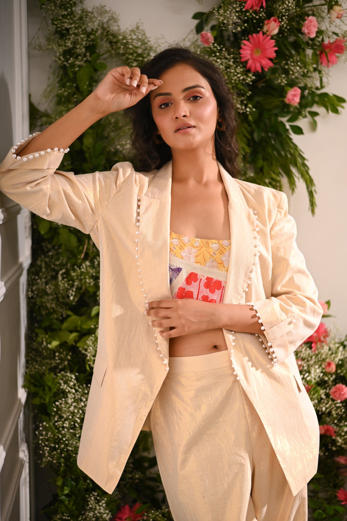 The Gold Sparkled Co-ord Set