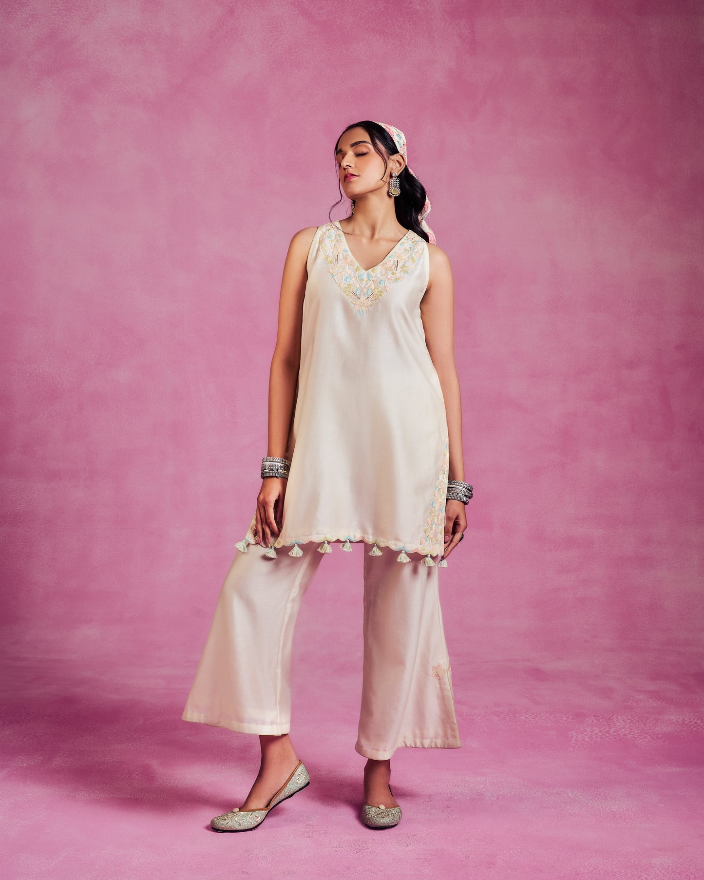The Ethereal ivory Co-ord Set