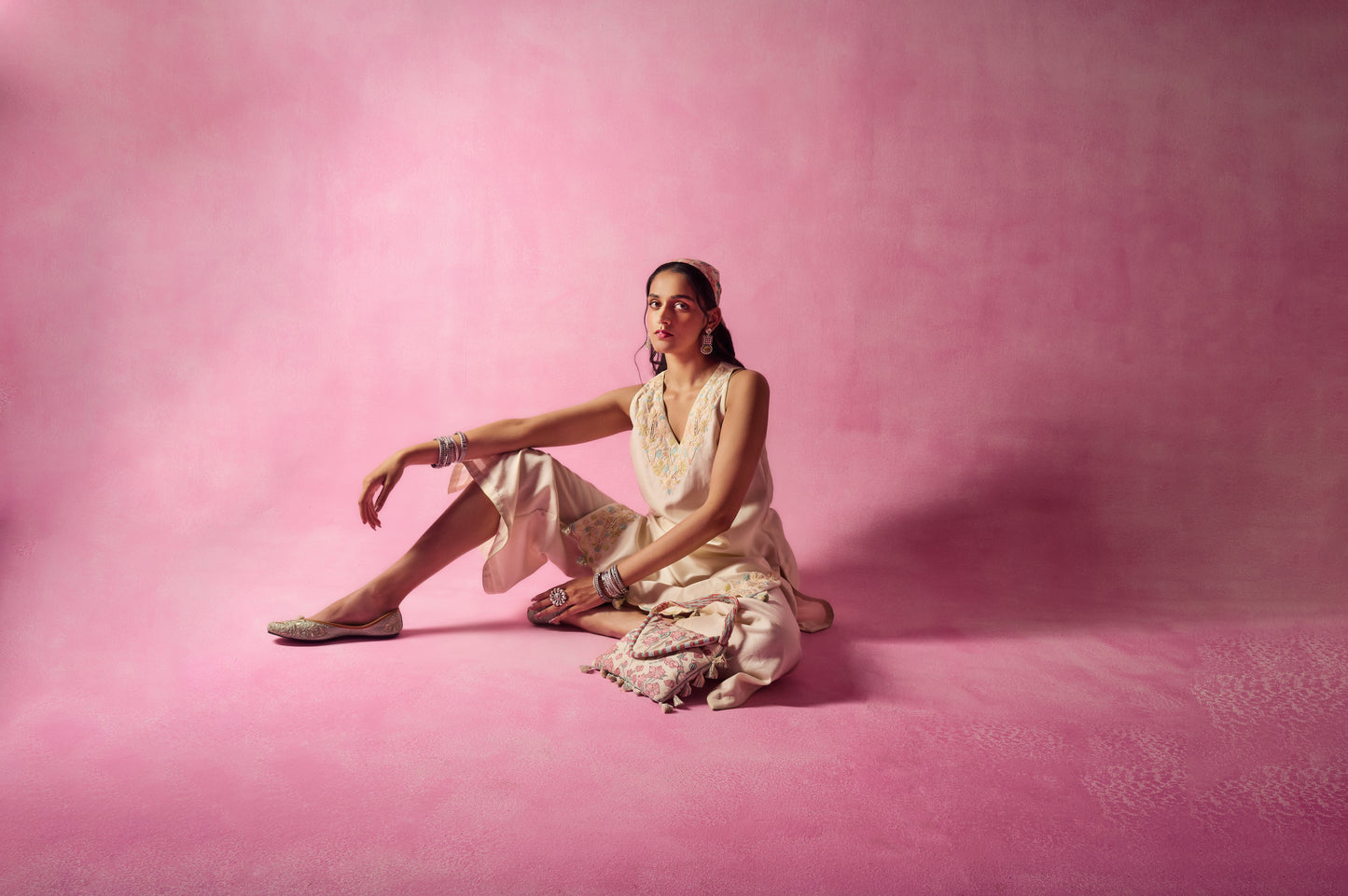 The Ethereal ivory Co-ord Set