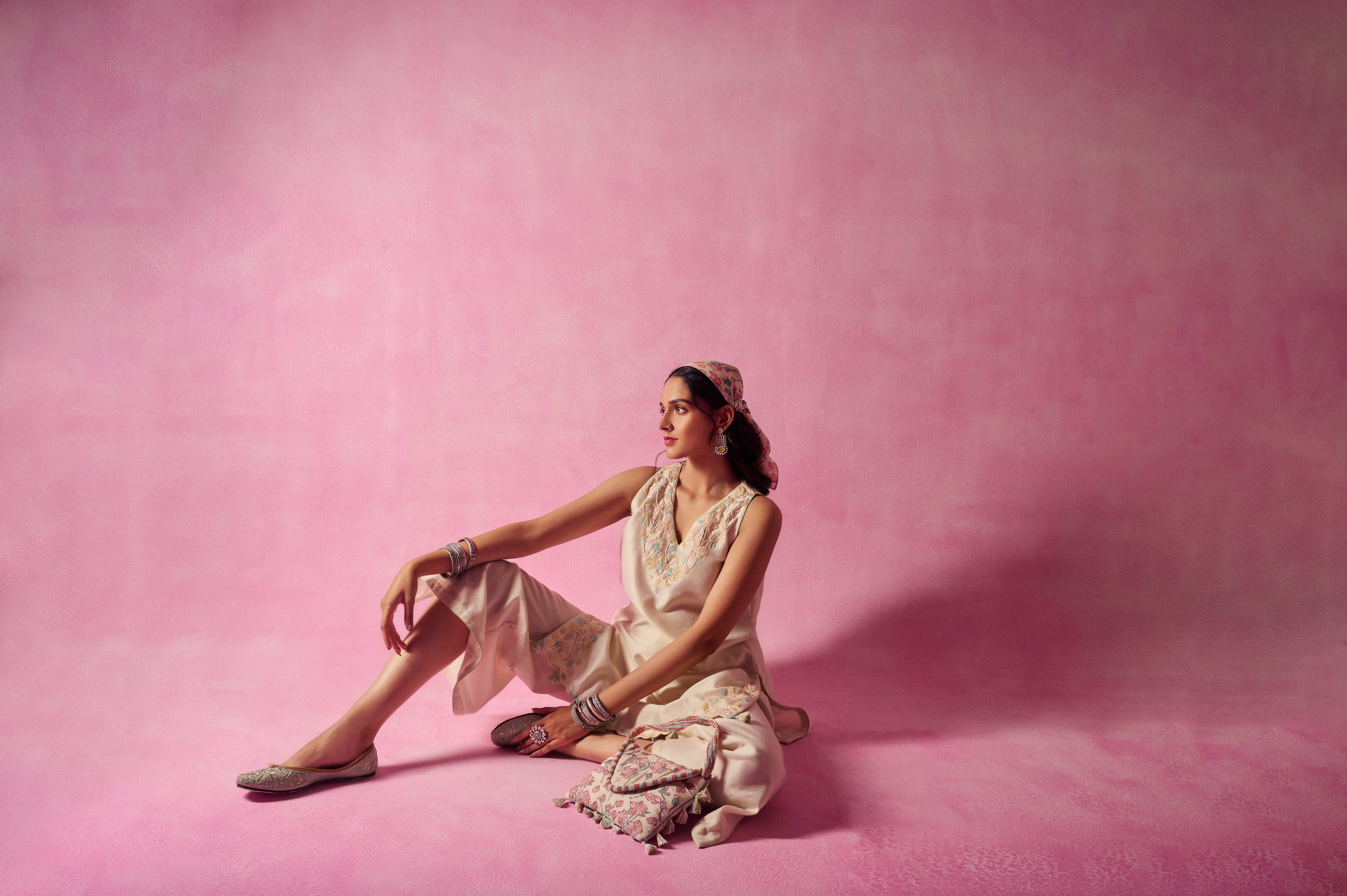 The Ethereal ivory Co-ord Set