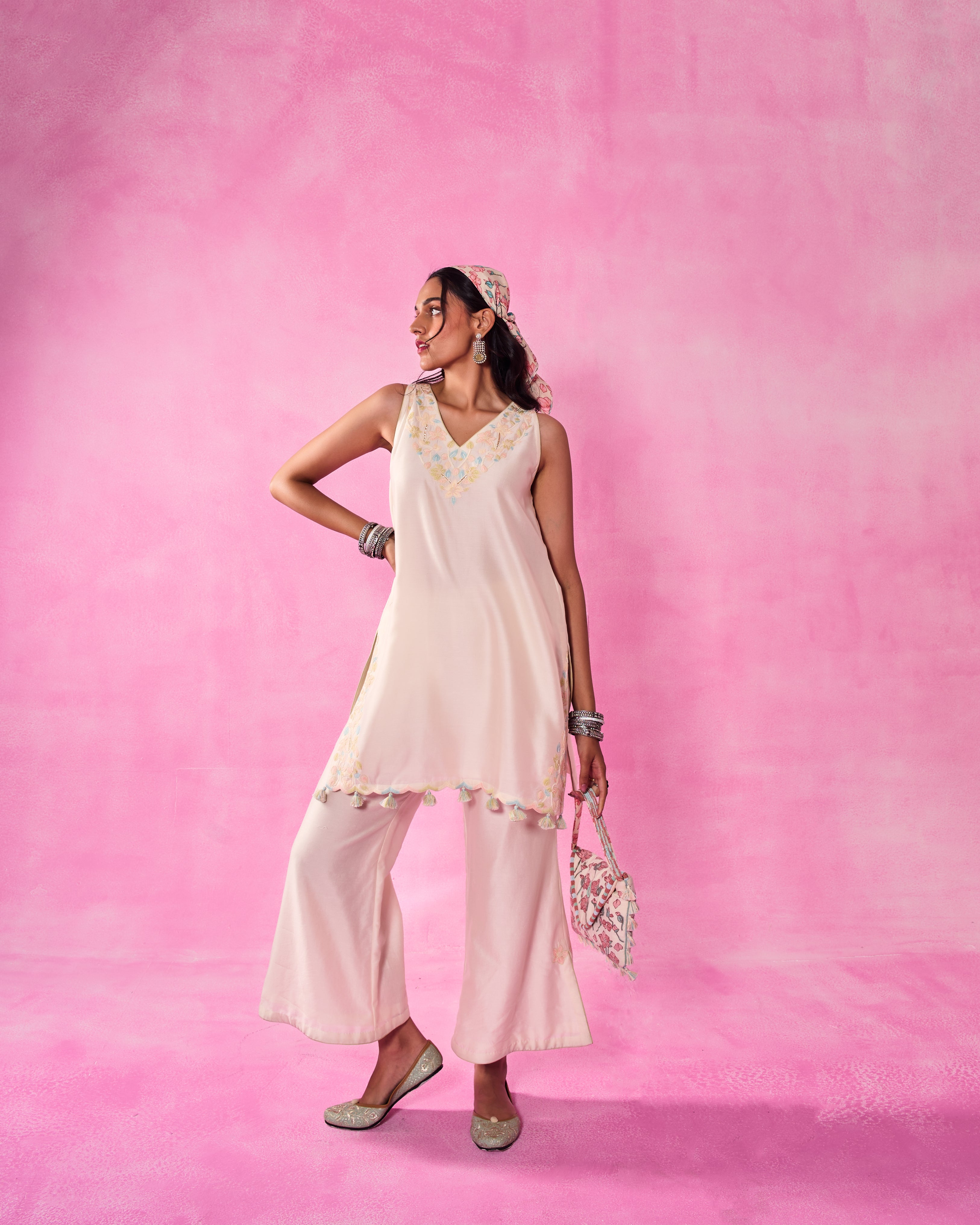 The Ethereal ivory Co-ord Set