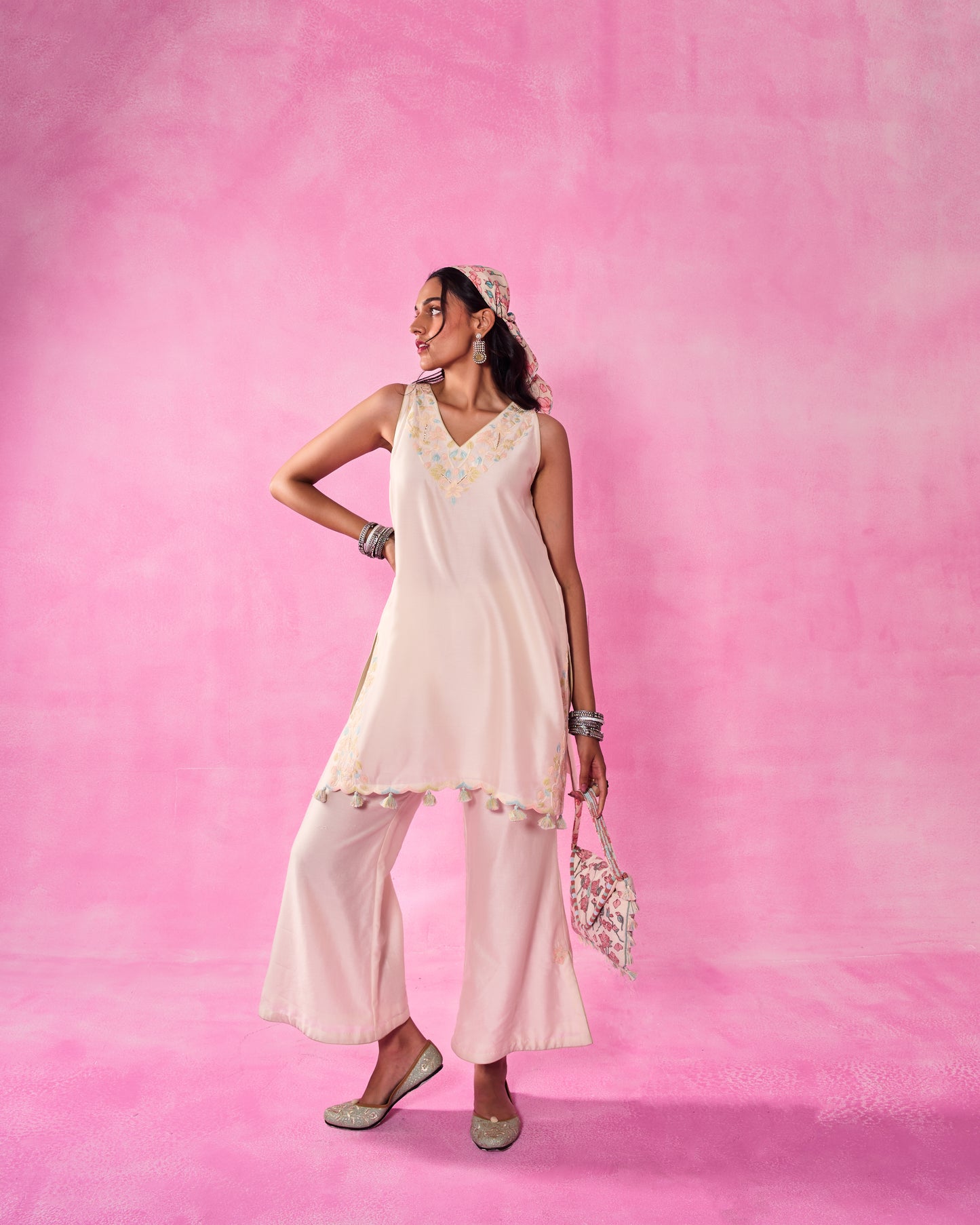 The Ethereal ivory Co-ord Set