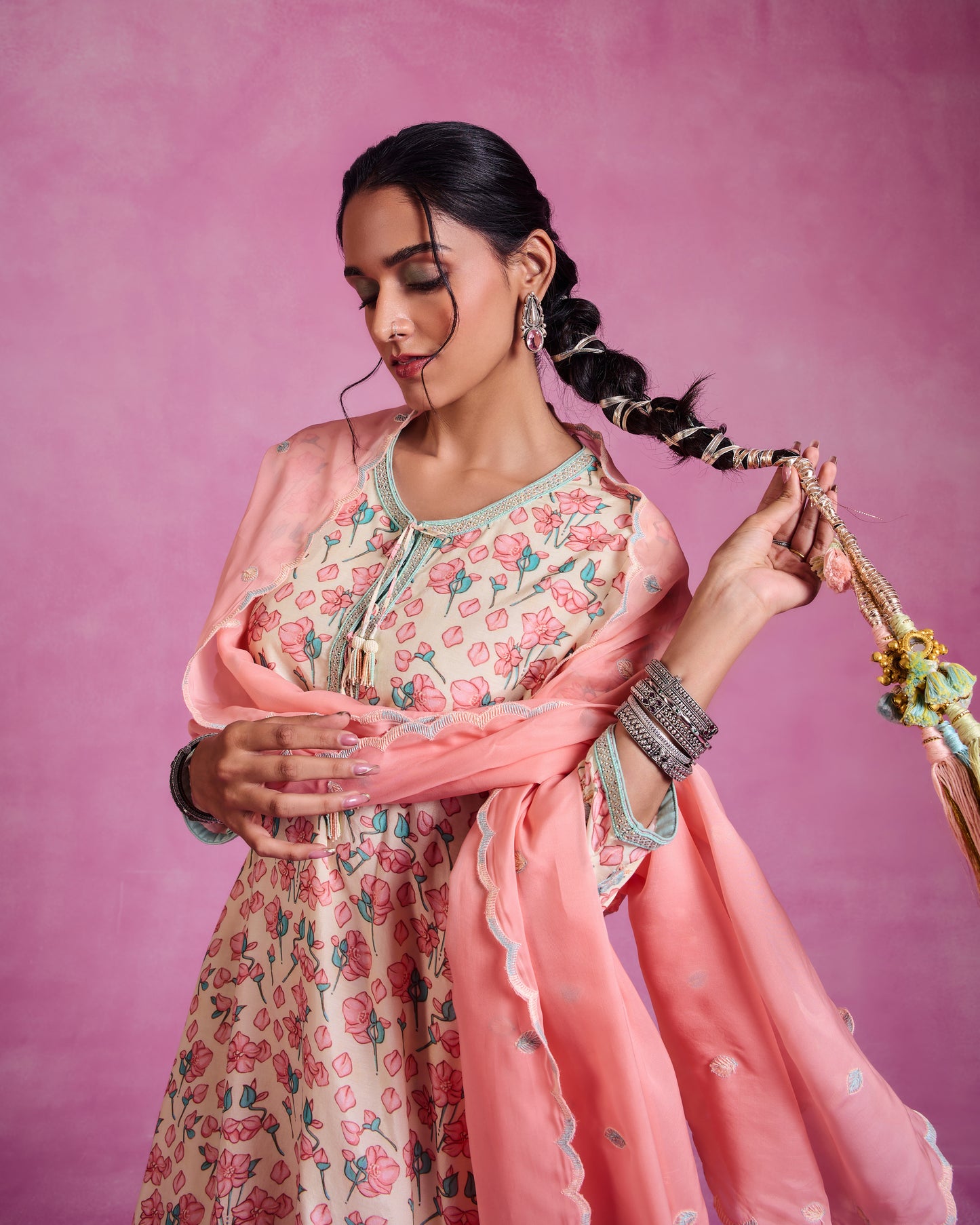 The Ethereal Multi- Coloured Sharara Set
