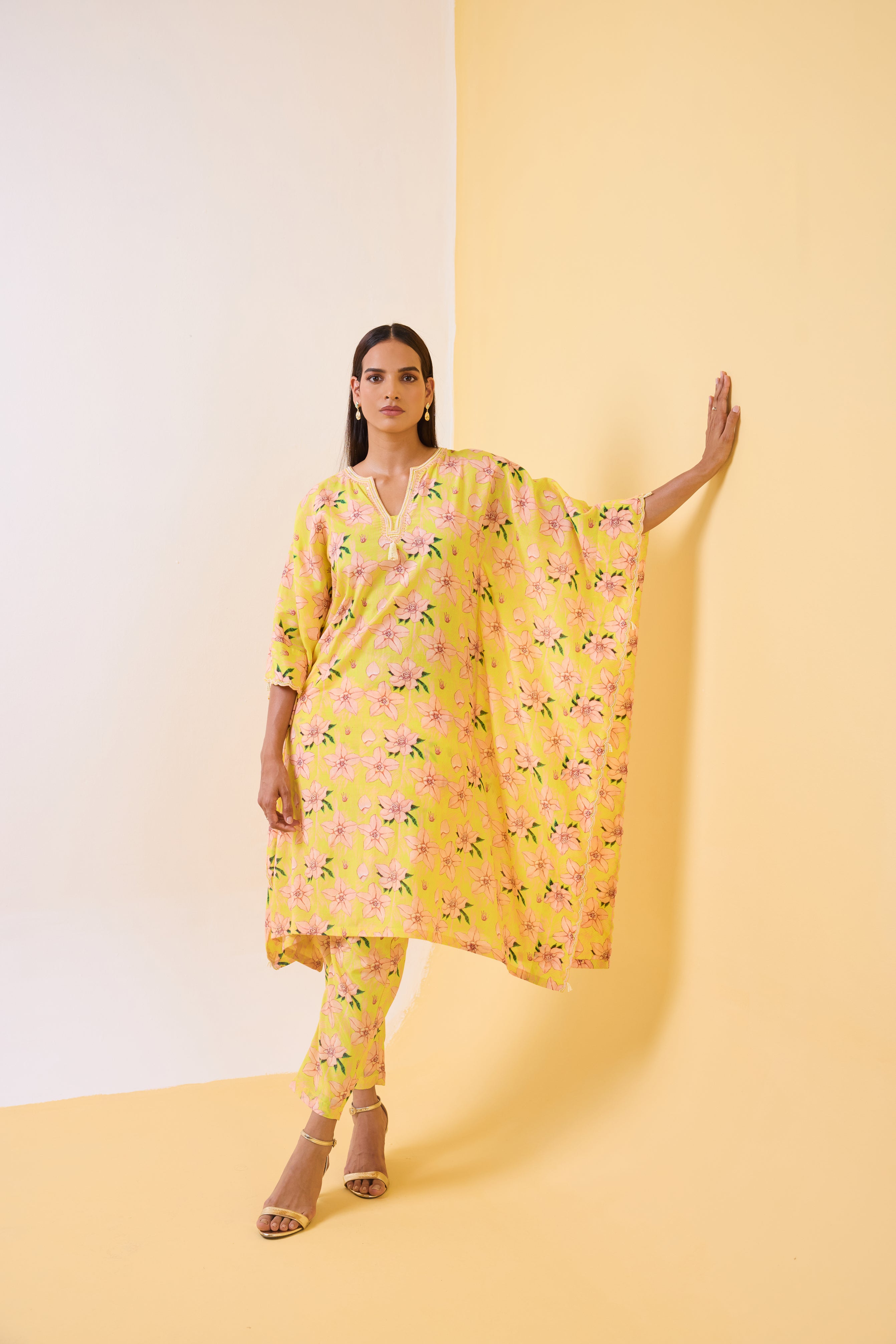 The Butter Yellow Kaftan Set