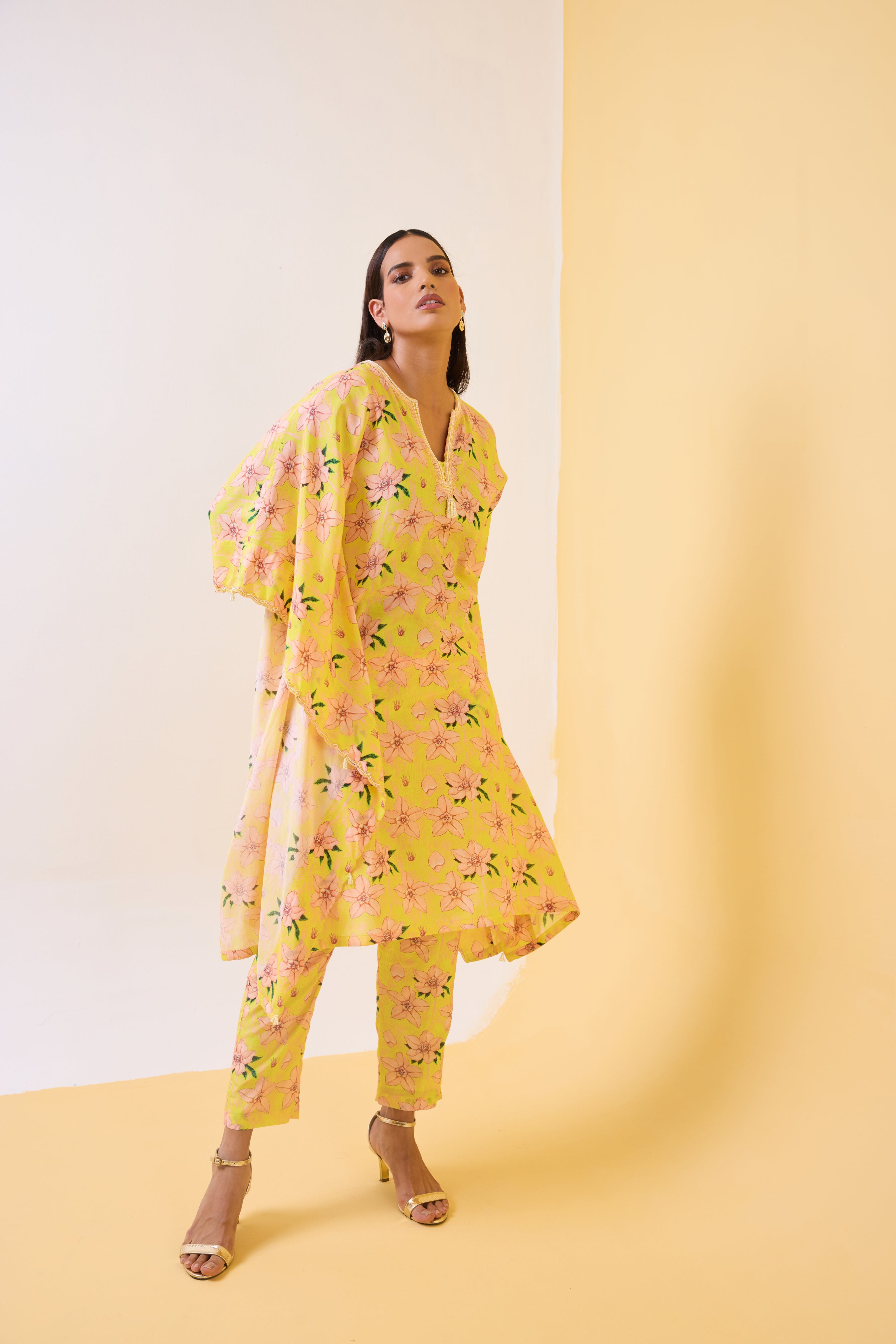 The Butter Yellow Kaftan Set