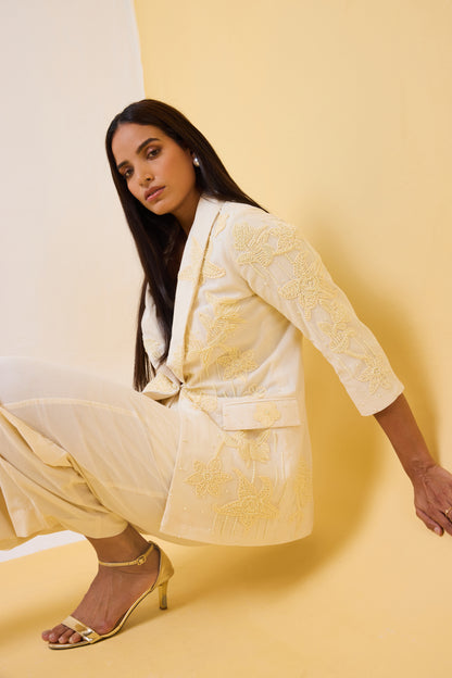 The Ivory Tulle Jacket Set