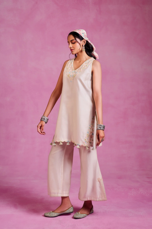 The Ethereal ivory Co-ord Set