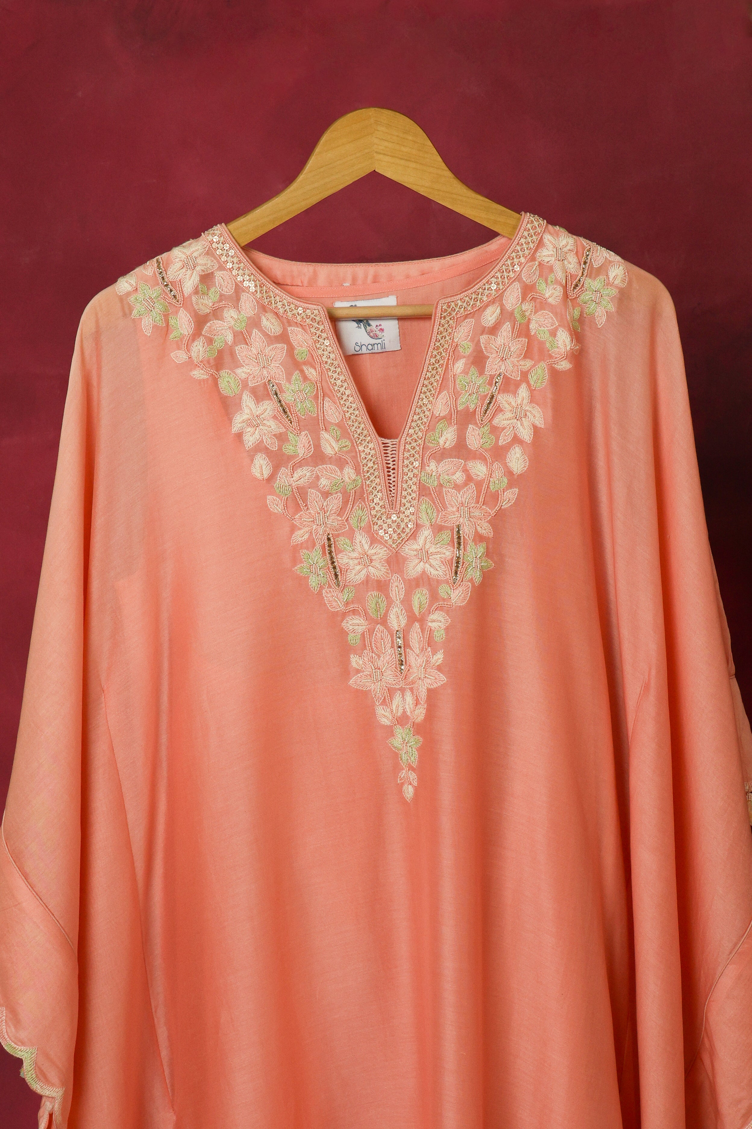 The Eternal Peachy Pink Kaftan Set