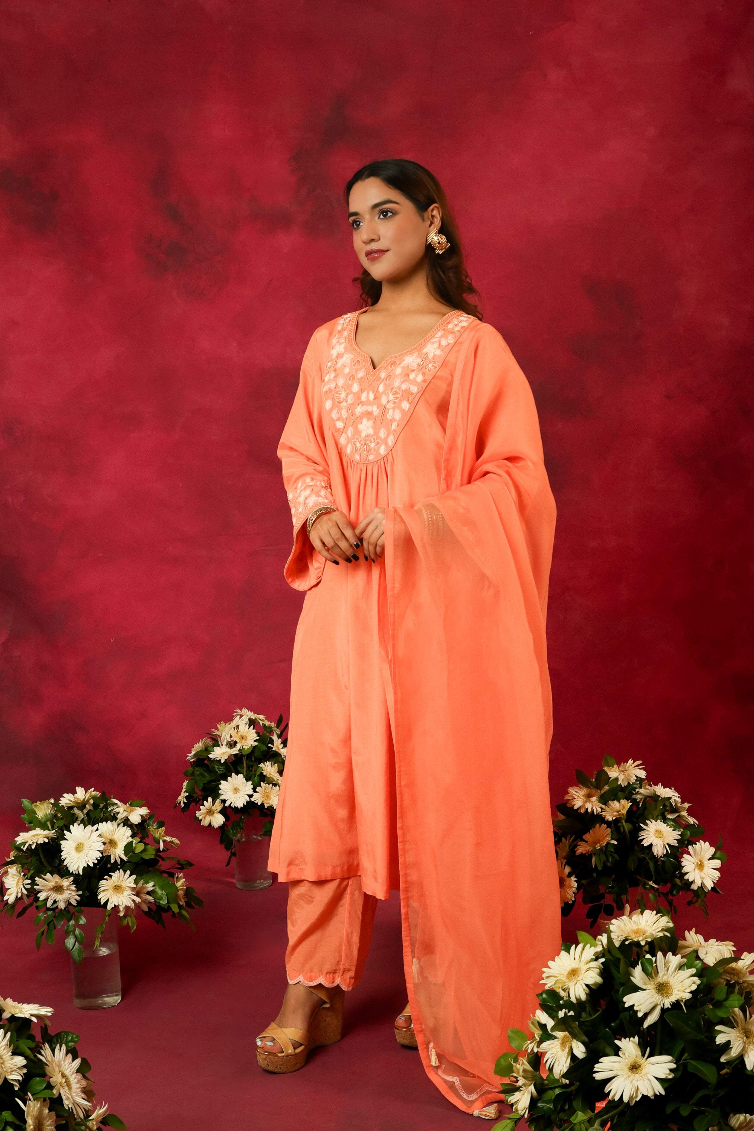 The Eternal Apricot Kurta Set