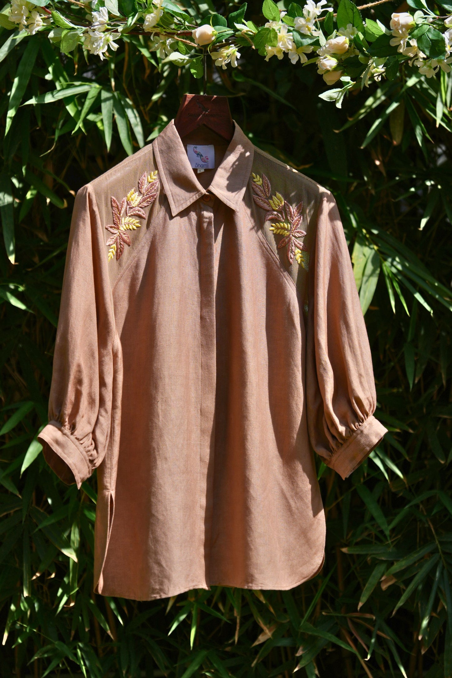 Combined Mink linen shirt