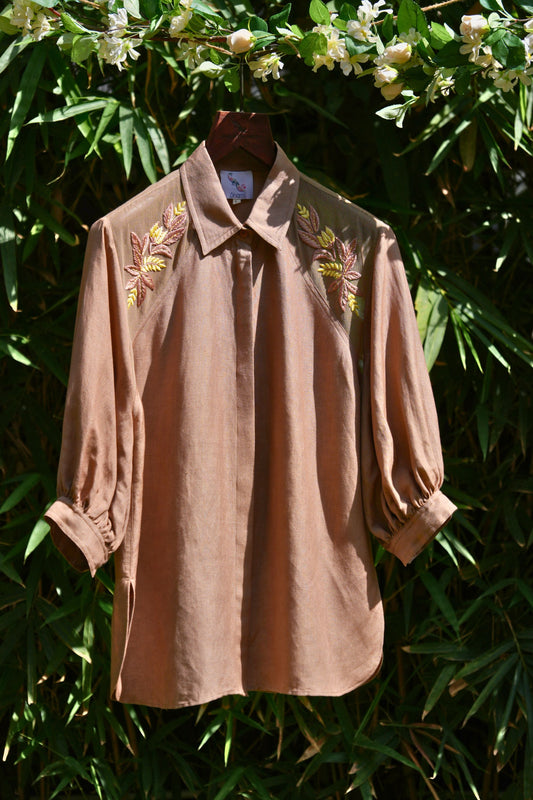 Combined Mink linen shirt