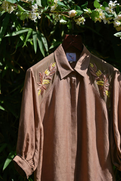 Combined Mink linen shirt