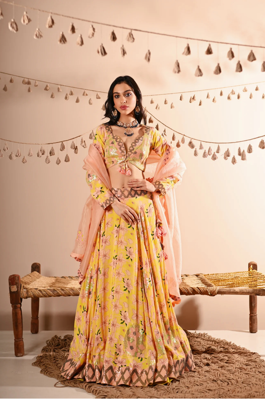 The Rose Bud Lehenga Set