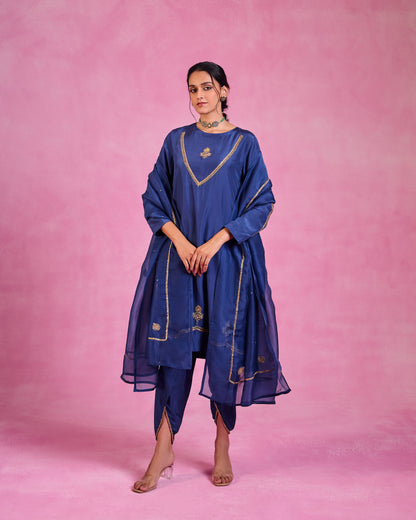 The Eternal Navy Blue Kurta set