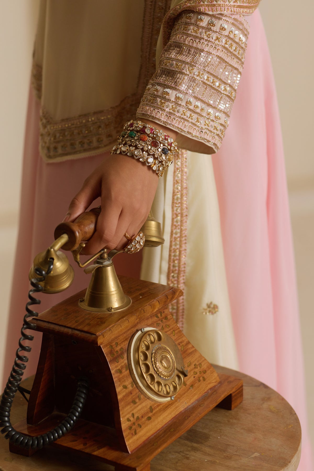 Powder Pink Straight Kurta set