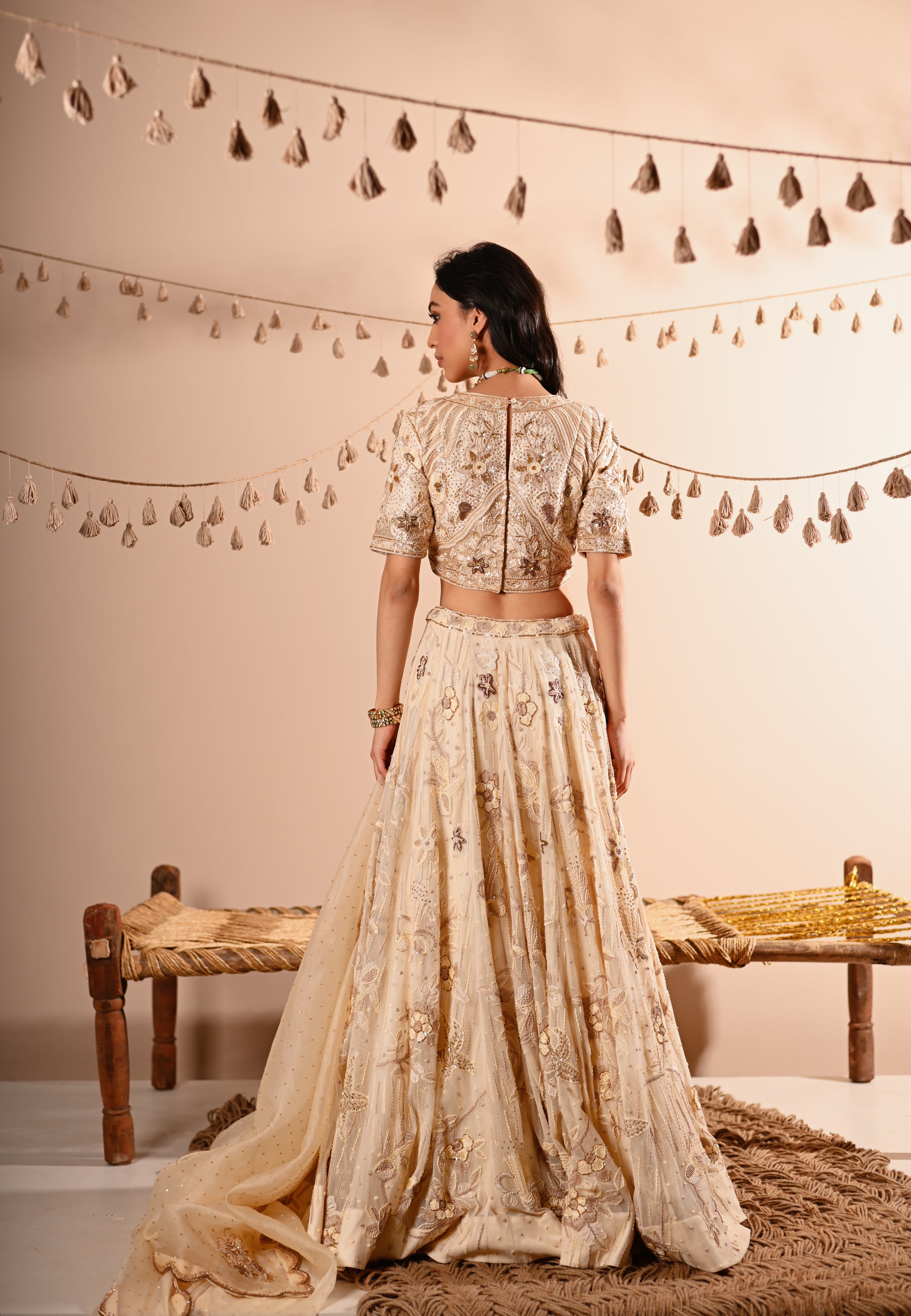 The Ivory Bloom Lehenga Set