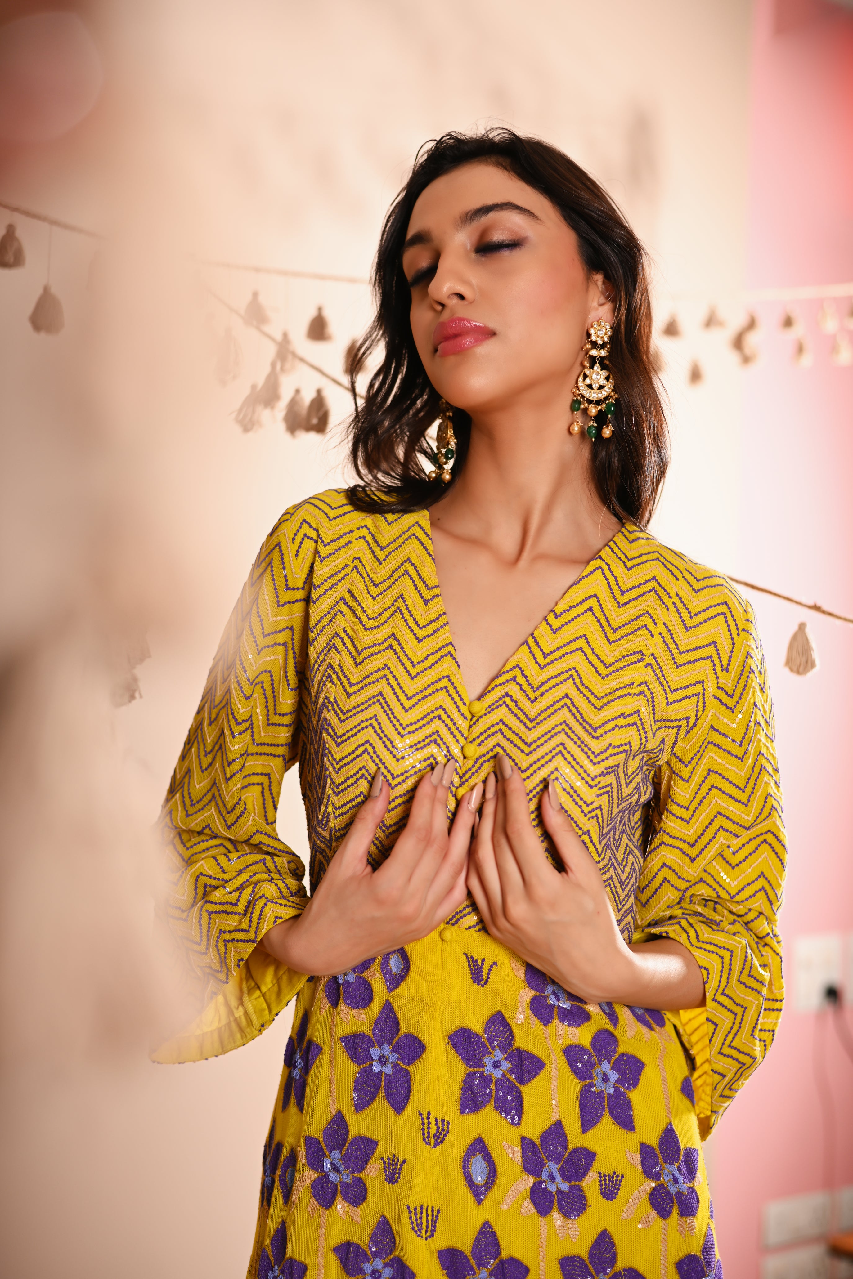 The Winter Flower Kurta set