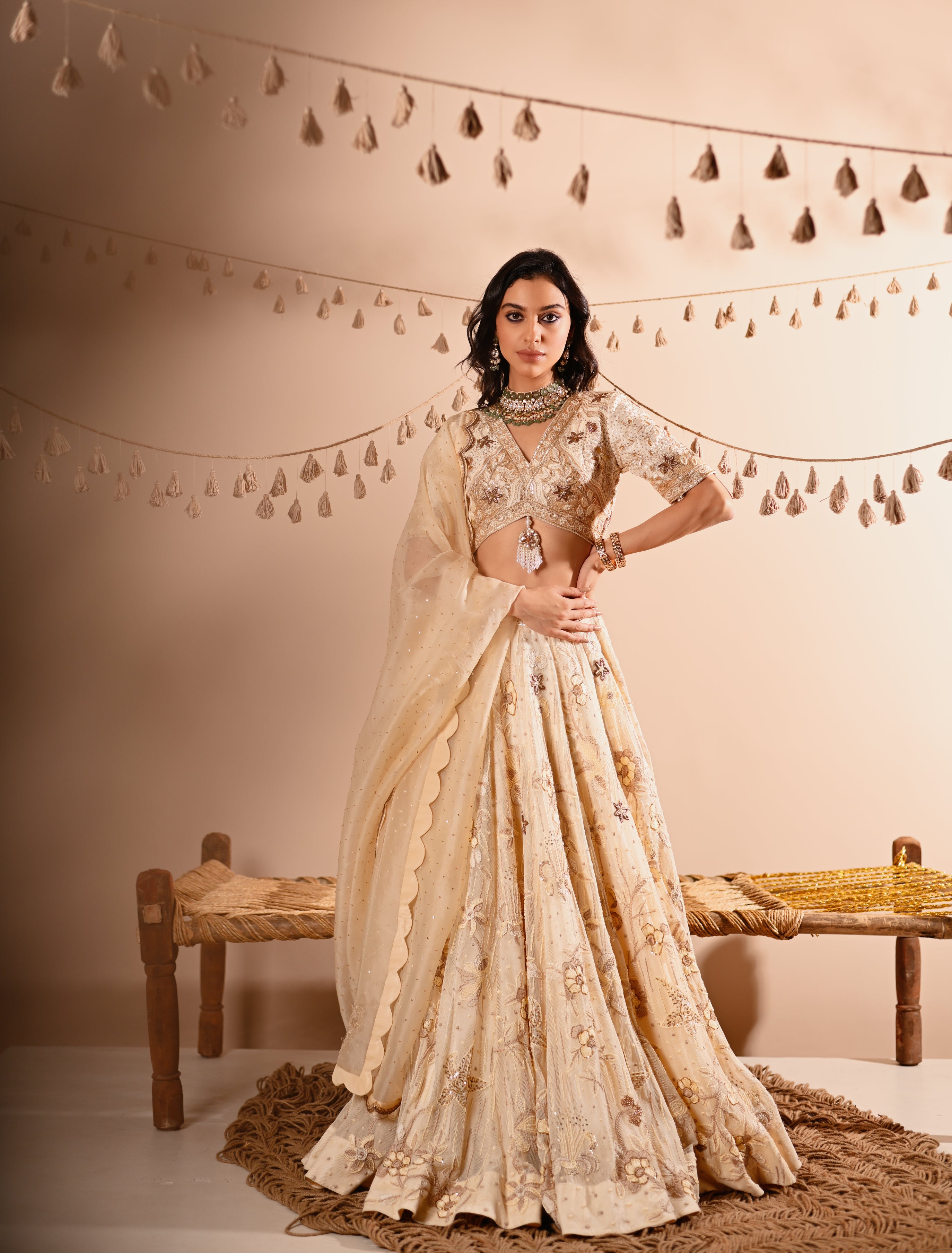 The Ivory Bloom Lehenga Set