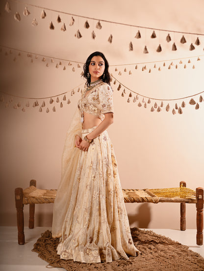 The Ivory Bloom Lehenga Set
