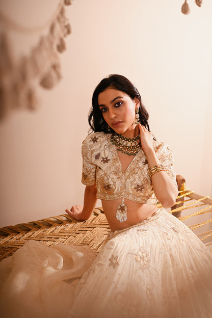 The Ivory Bloom Lehenga Set