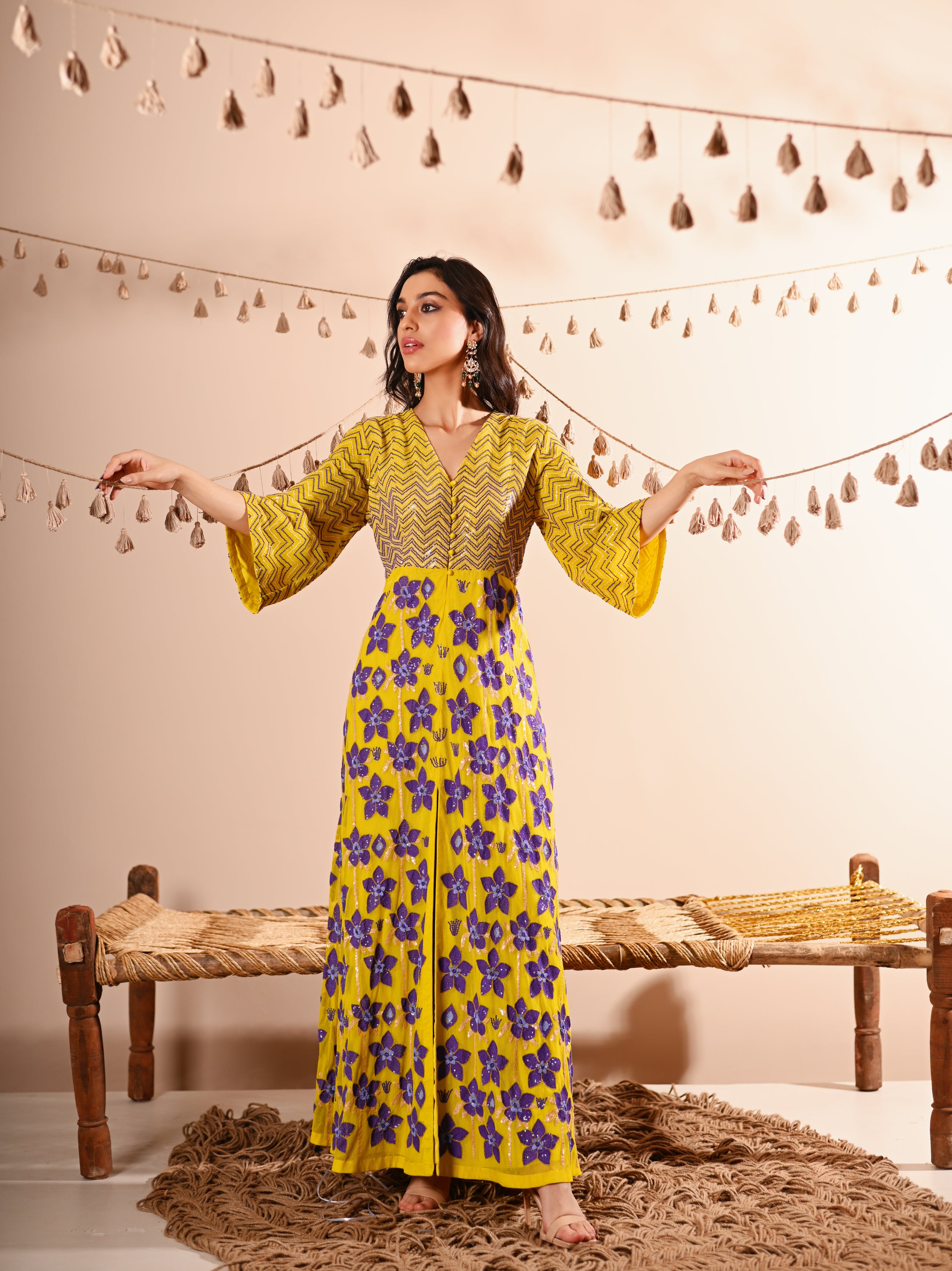 The Winter Flower Kurta set