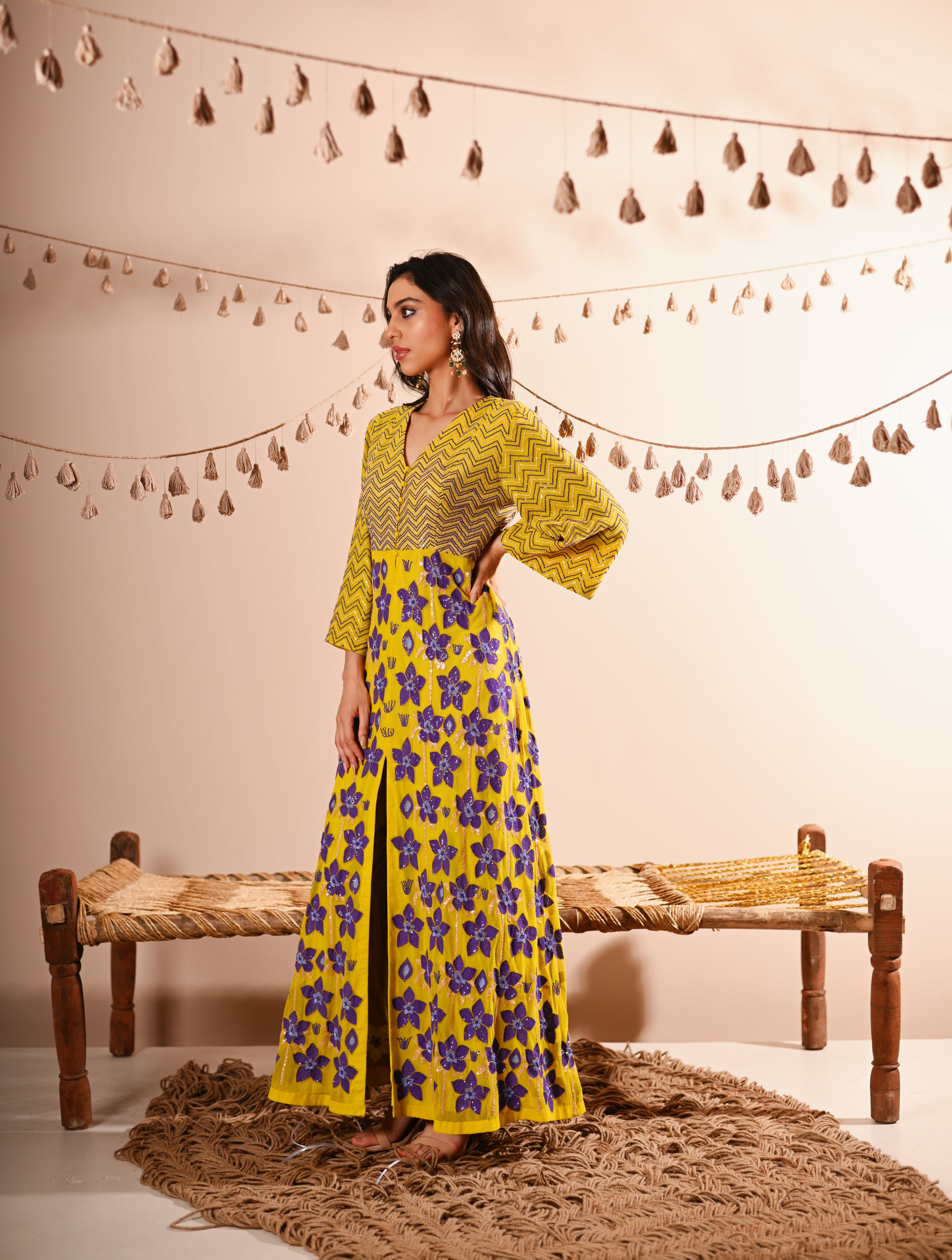 The Winter Flower Kurta set