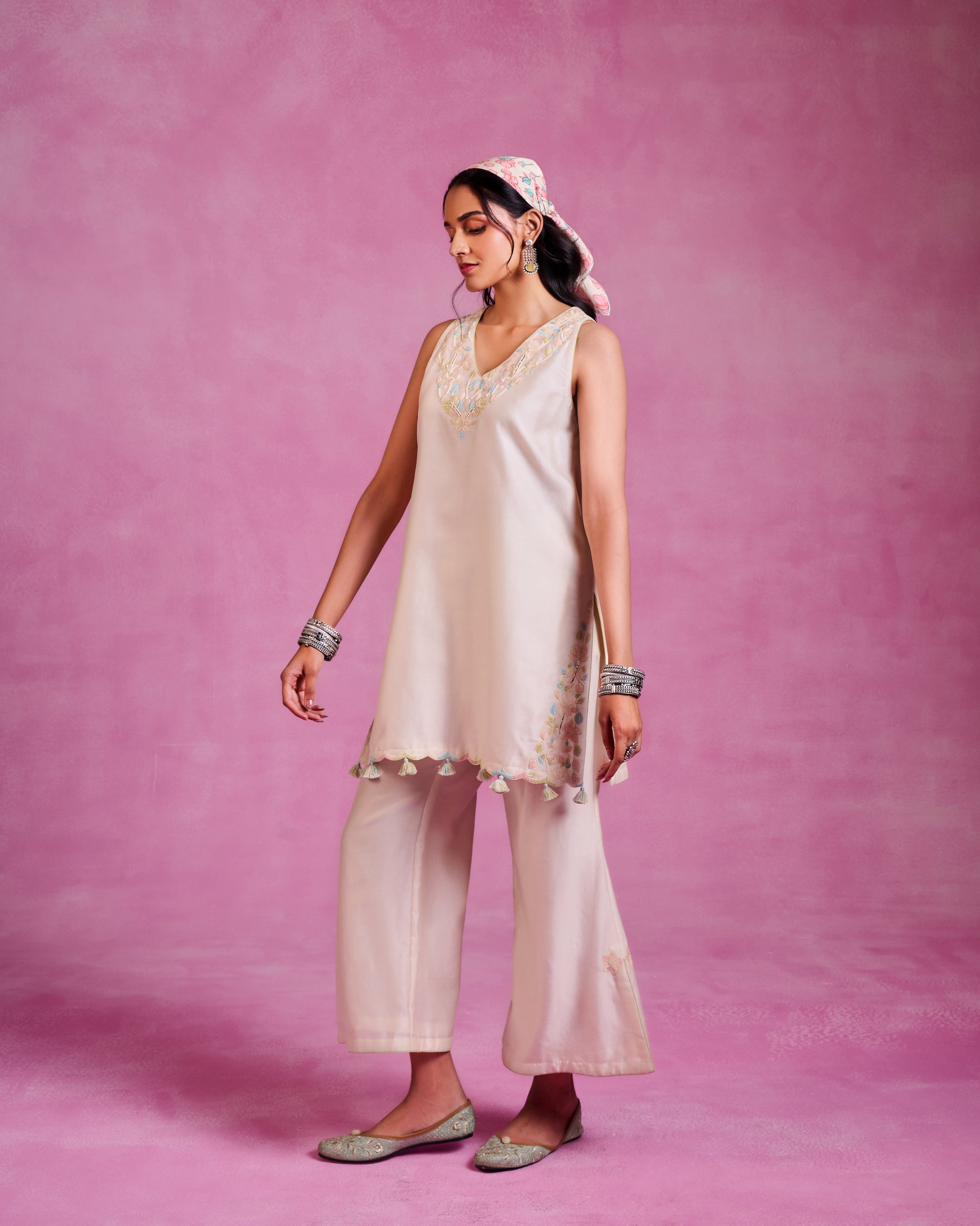 The Ethereal ivory Co-ord Set
