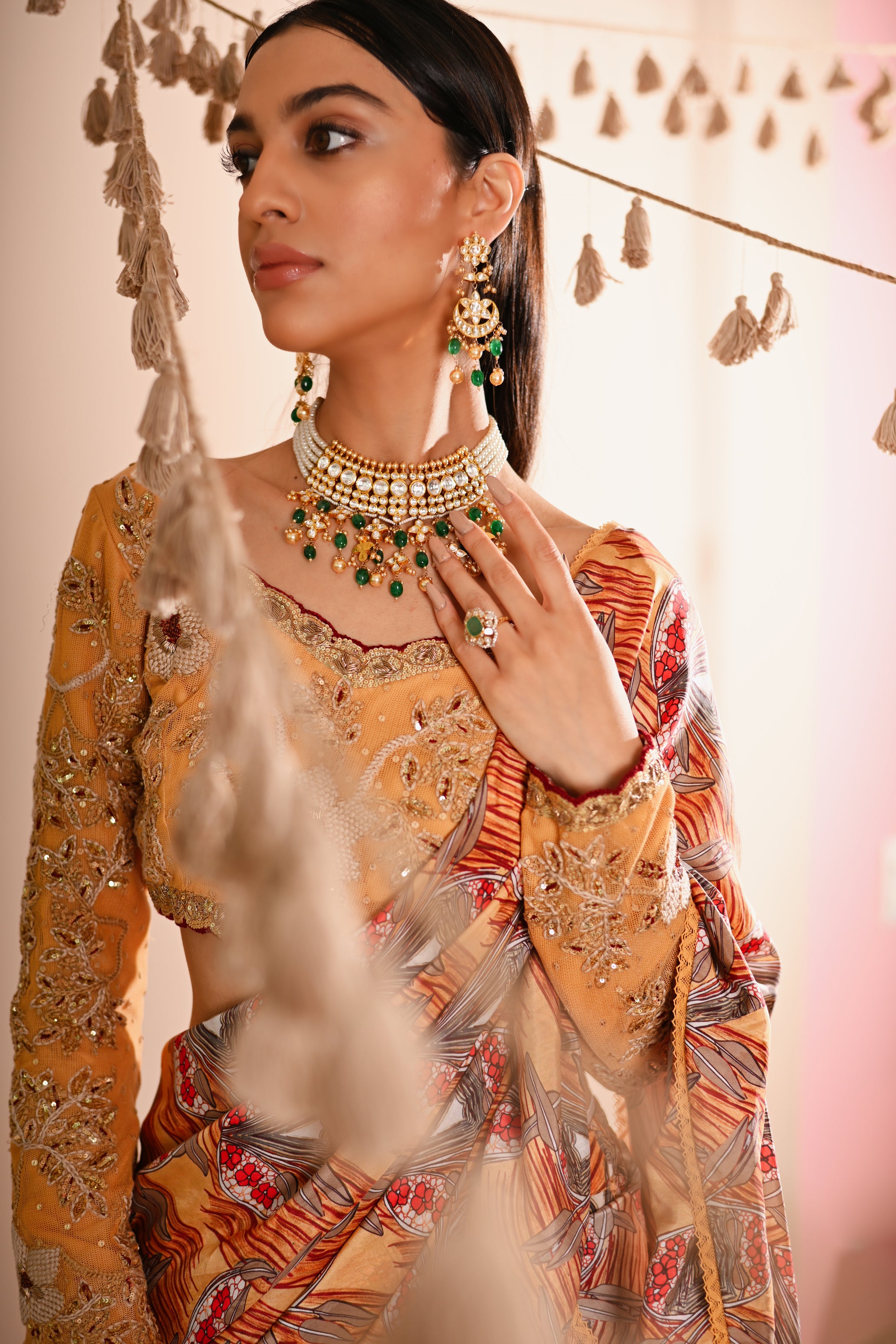 The Trumpet Flower Pre-Draped Lehenga Saree