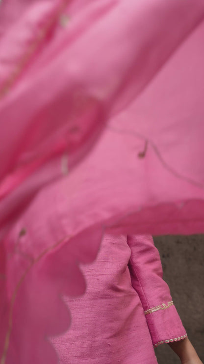 The Eternal Rose-Pink Kurta & Salwar Set